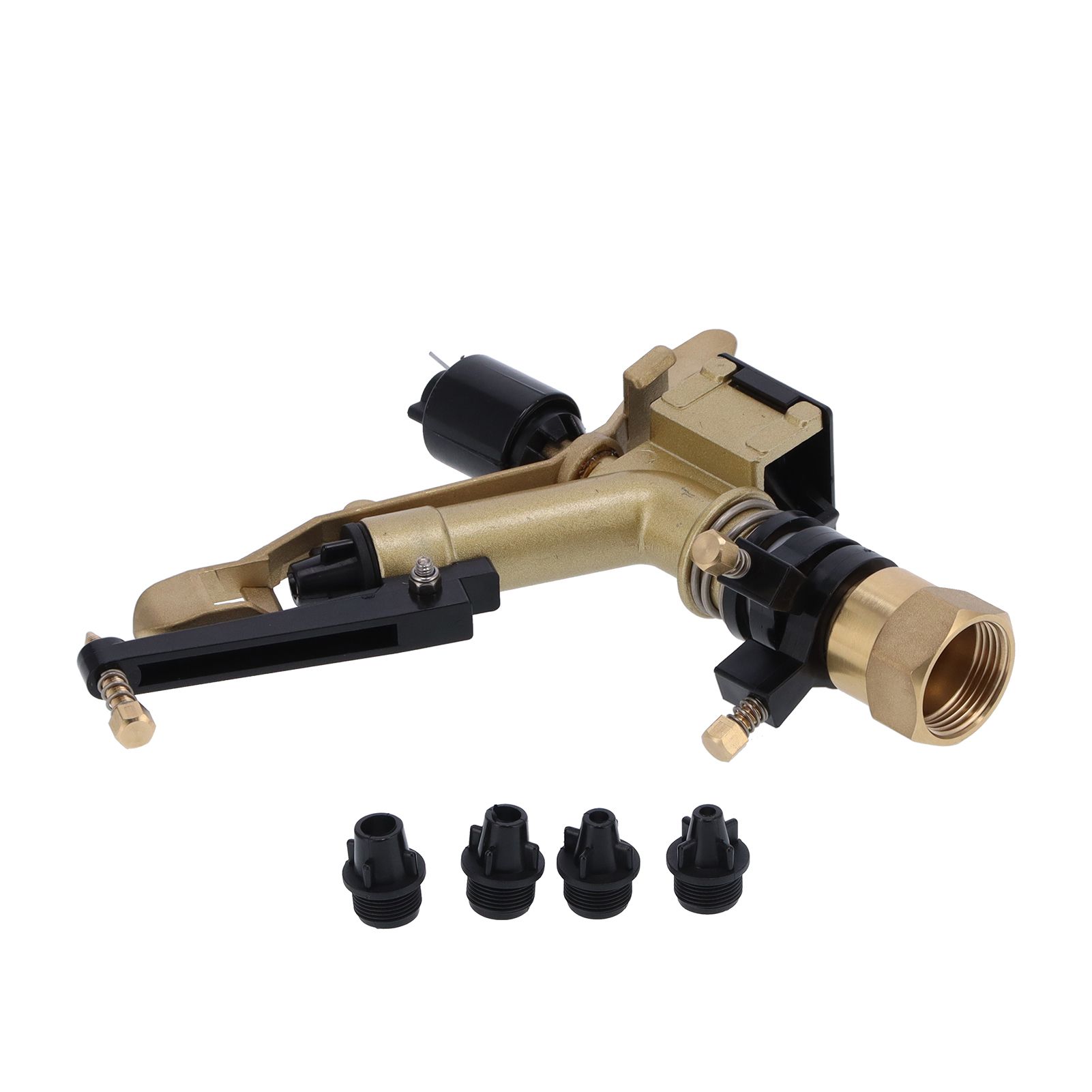 DN25 Rocker Arm Rotating Sprinkler Adjustable Angle Impact Sprinkler Garden view 3