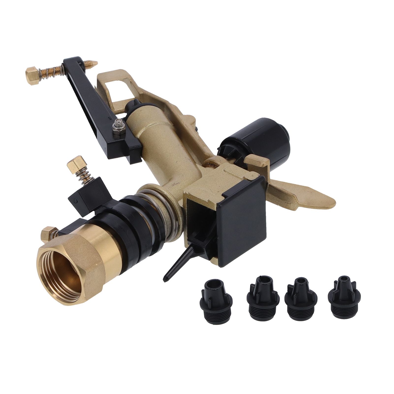 DN25 Rocker Arm Rotating Sprinkler Adjustable Angle Impact Sprinkler Garden view 6