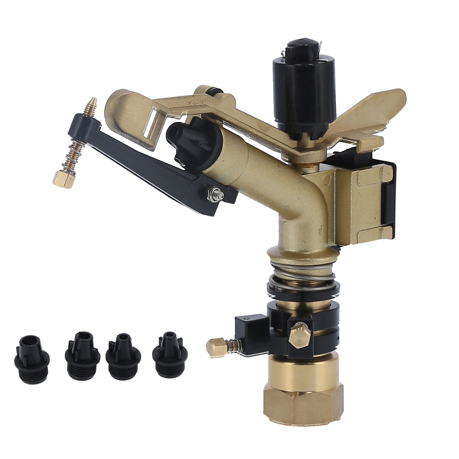 DN25 Rocker Arm Rotating Sprinkler Adjustable Angle Impact Sprinkler Garden view 8