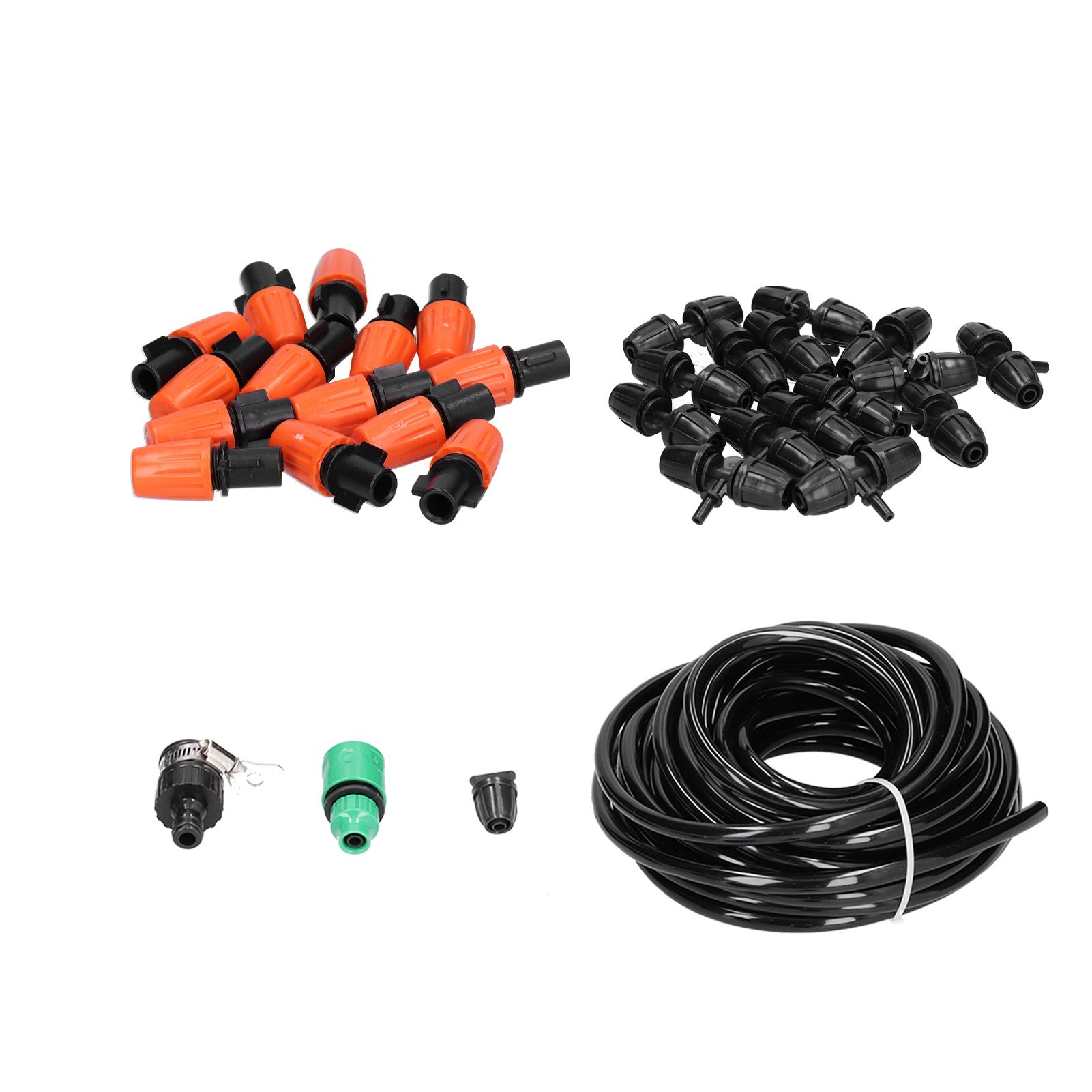 Automatic Watering System Atomizing Mist Sprinkler Nozzles 8/11 Hose Set for view 4