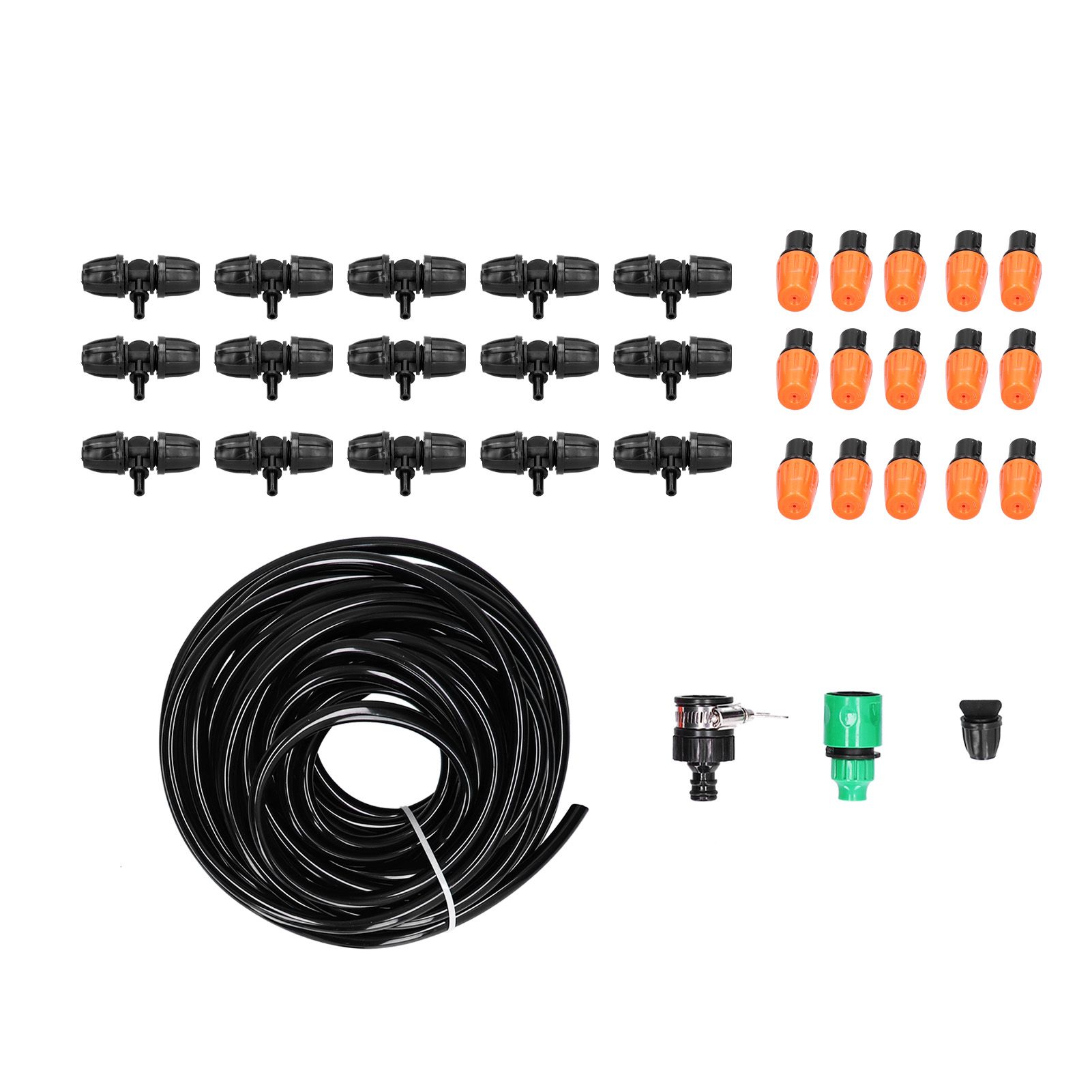 Automatic Watering System Atomizing Mist Sprinkler Nozzles 8/11 Hose Set for view 5