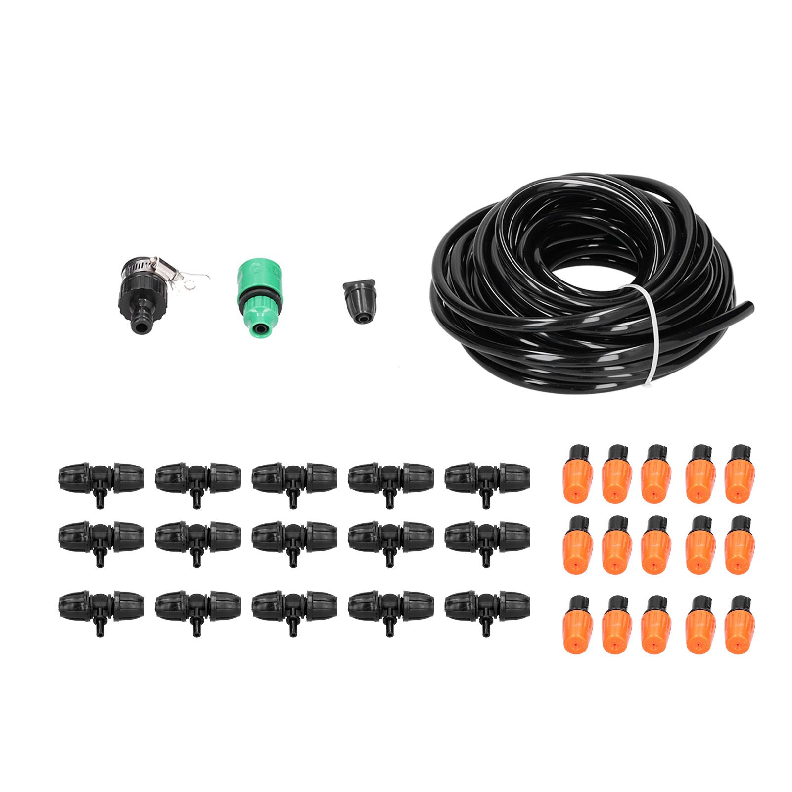 Automatic Watering System Atomizing Mist Sprinkler Nozzles 8/11 Hose Set for view 6