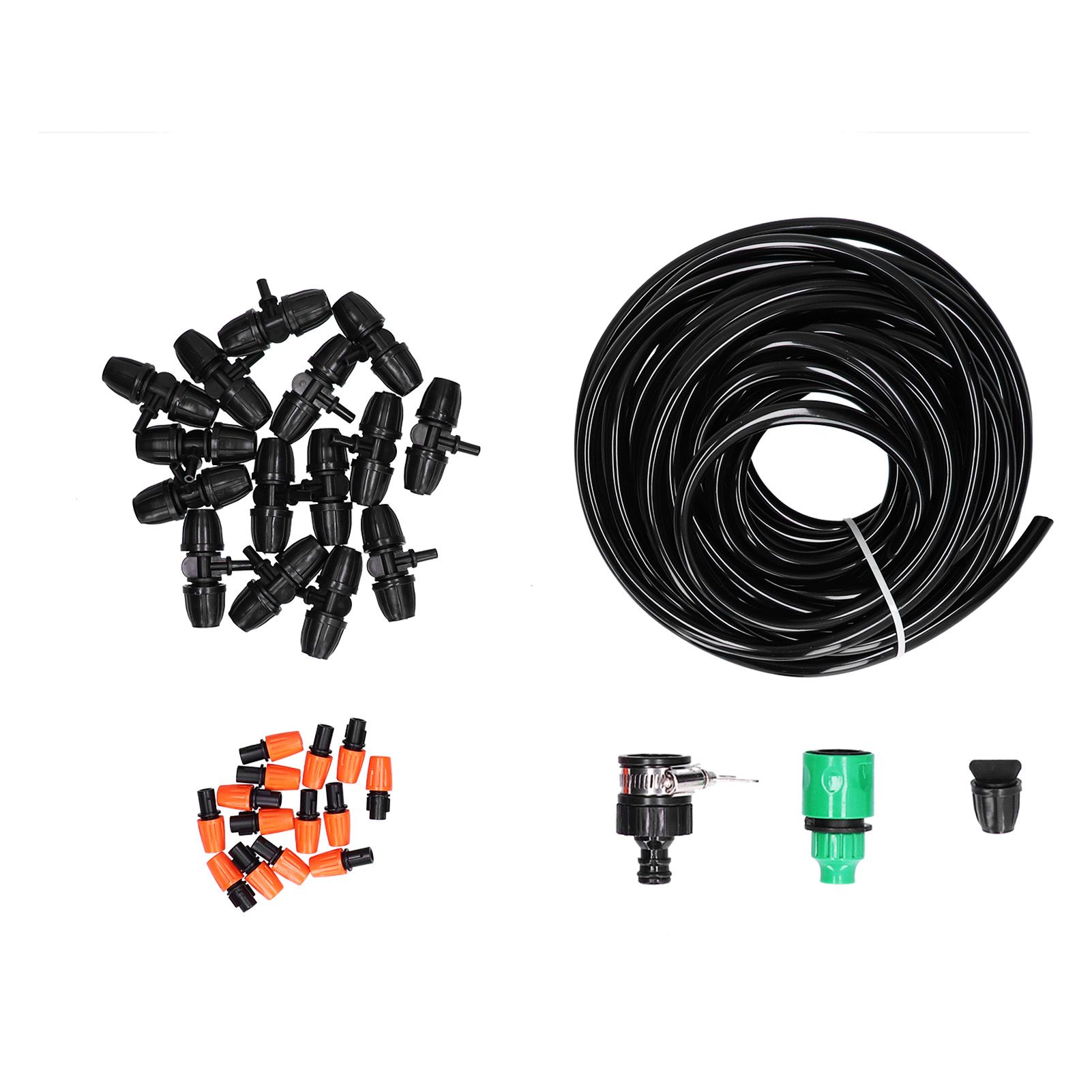 Automatic Watering System Atomizing Mist Sprinkler Nozzles 8/11 Hose Set for view 10