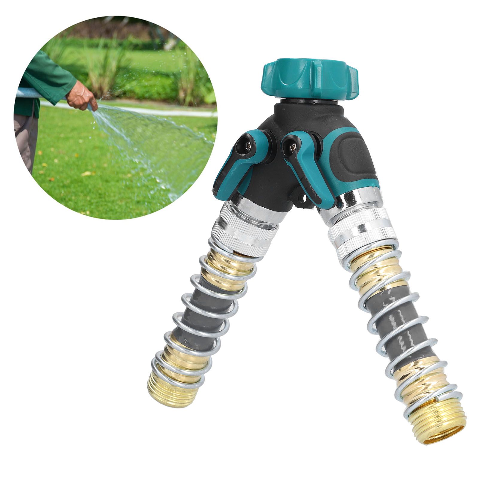 G3/4 Y Shape Hose Splitter Valve Water Pipe Connector for Garden Lawn view 11