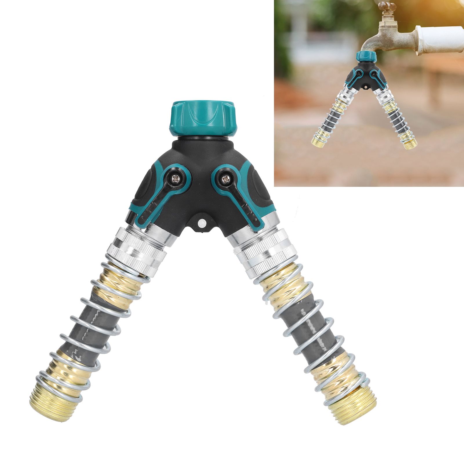G3/4 Y Shape Hose Splitter Valve Water Pipe Connector for Garden Lawn view 12