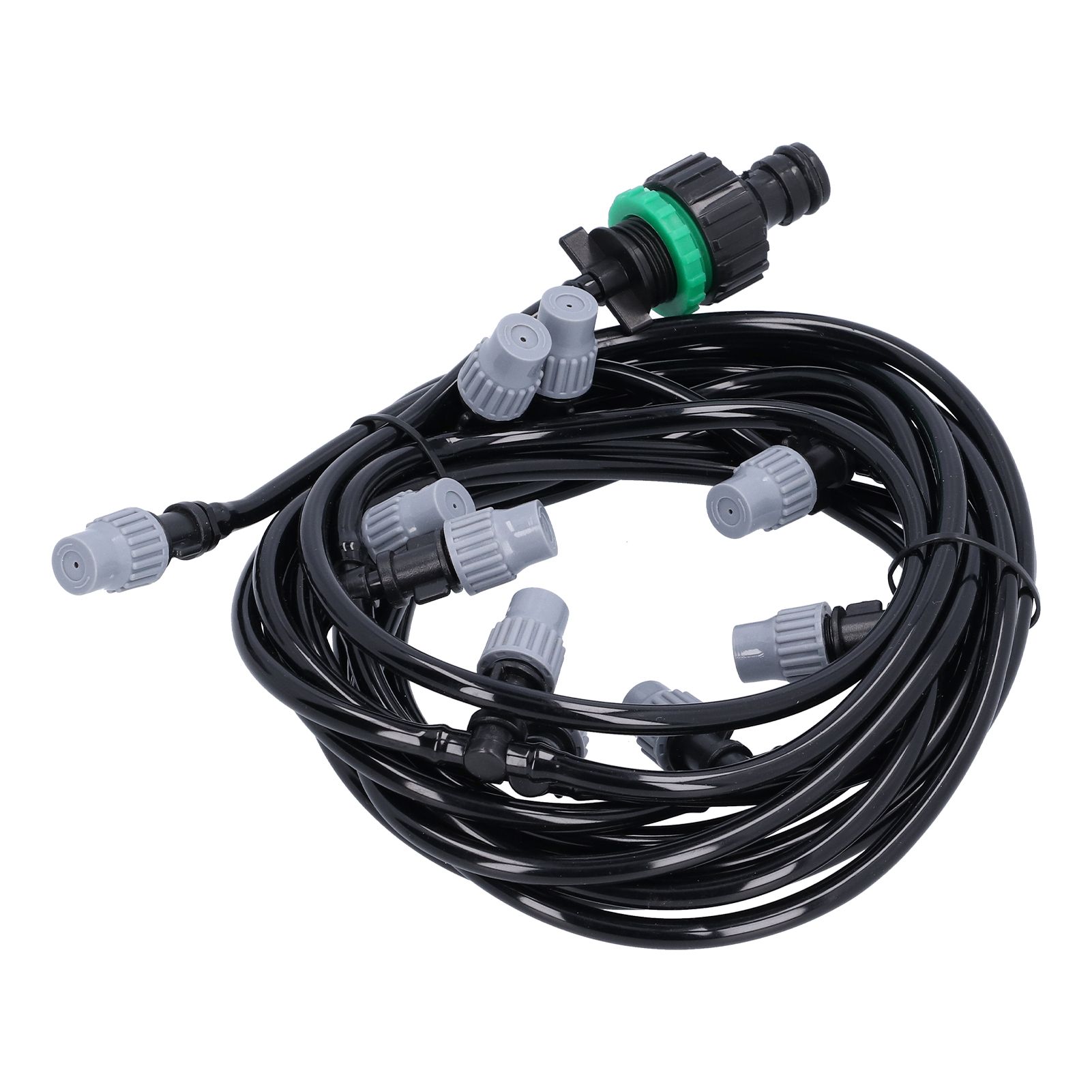 10m / 32.8ft 4/7 Irrigation Hose with 10 Misting Sprayer Nozzles Garden view 3