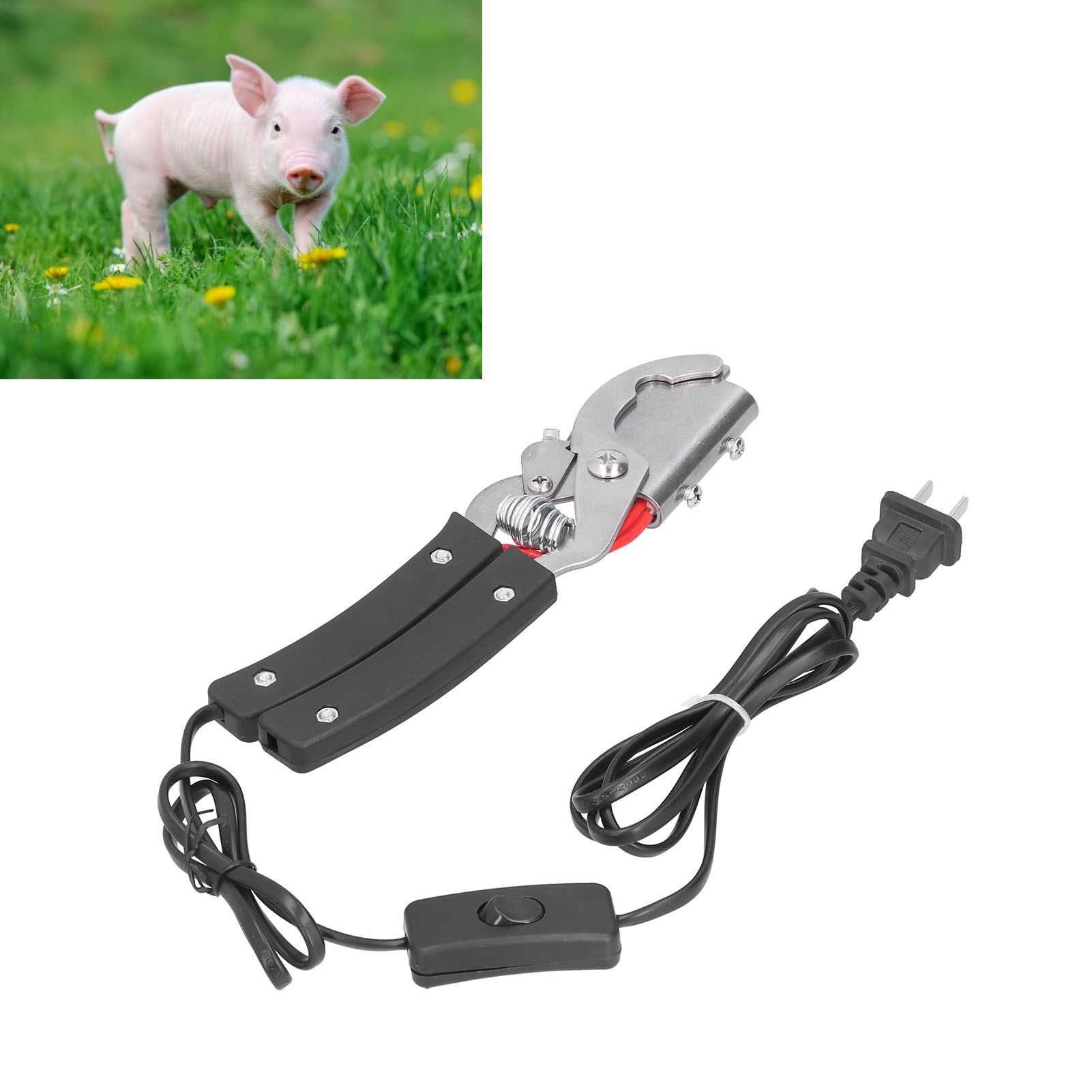Electric Heating Tail Clamp Cutter Tail Cutting Plier for Piglets Sheep Dog view 11