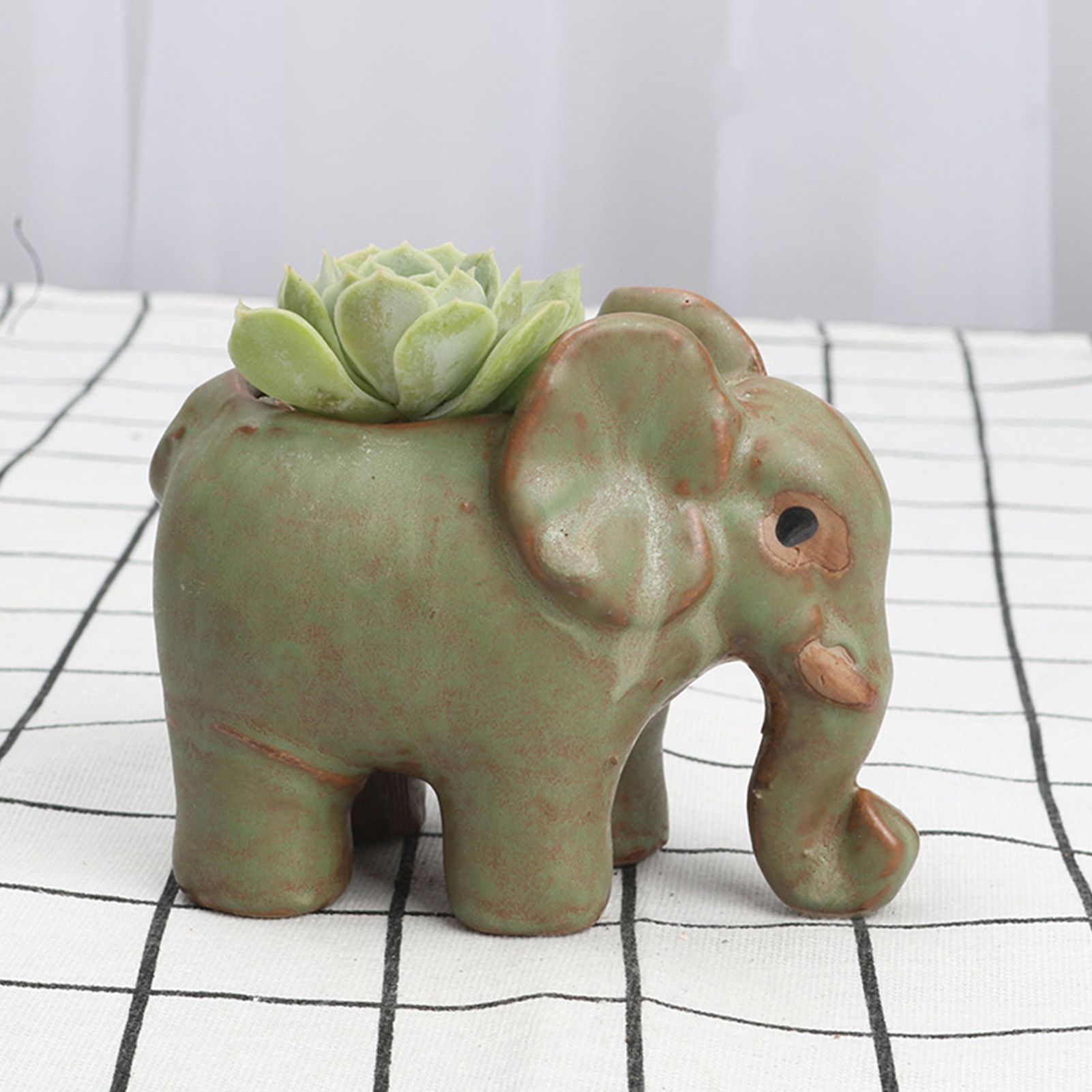 Ceramic Succulent Pot Cartoon Animal Planter Pot for Desk Home Decor view 6