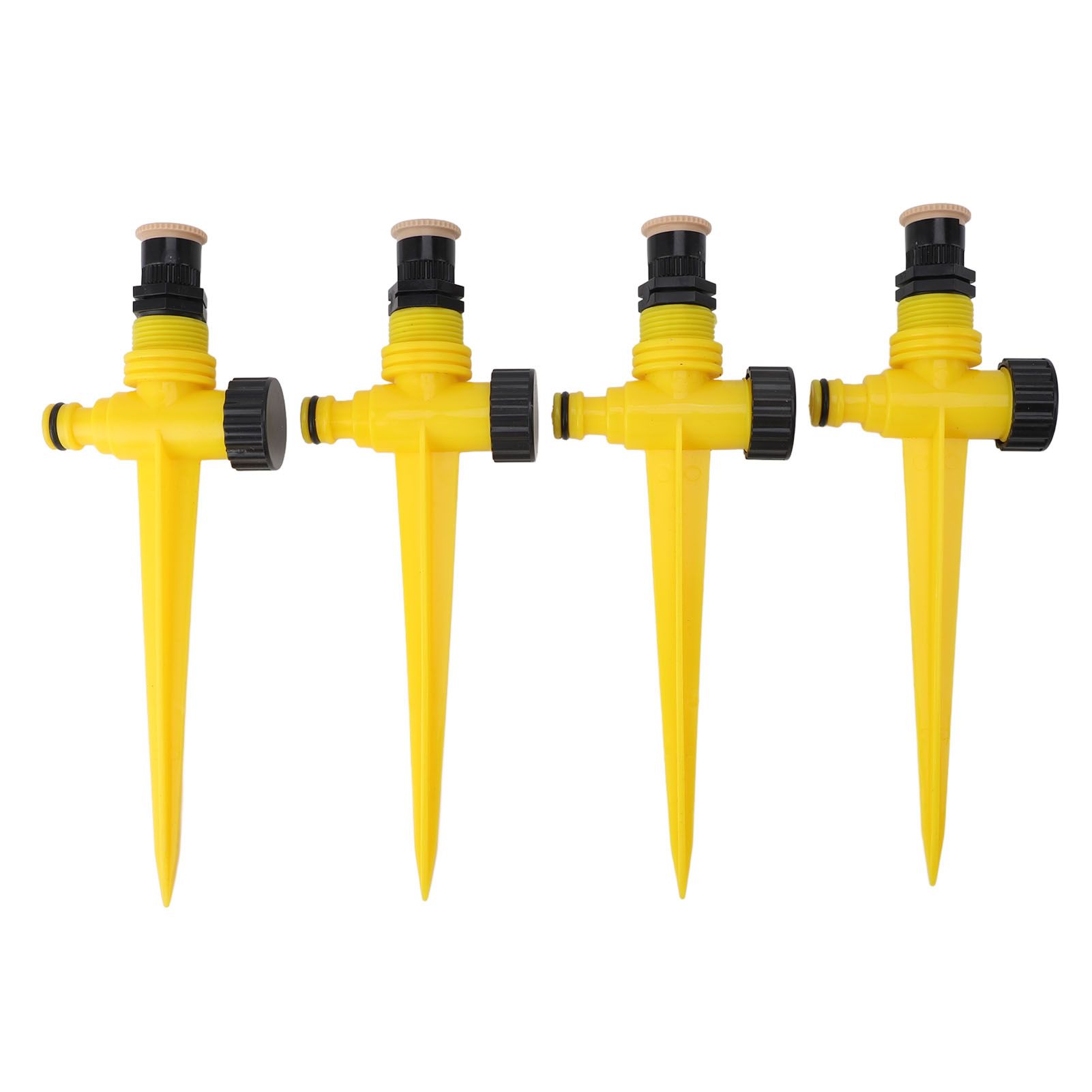 4pcs Garden Sprinklers Professional Efficient 360 Degree Automatic Rotating