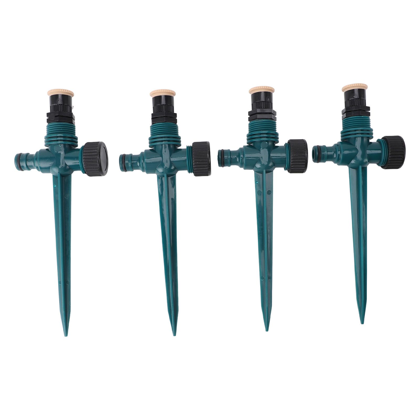 4pcs Garden Sprinklers Professional Efficient 360 Degree Automatic Rotating