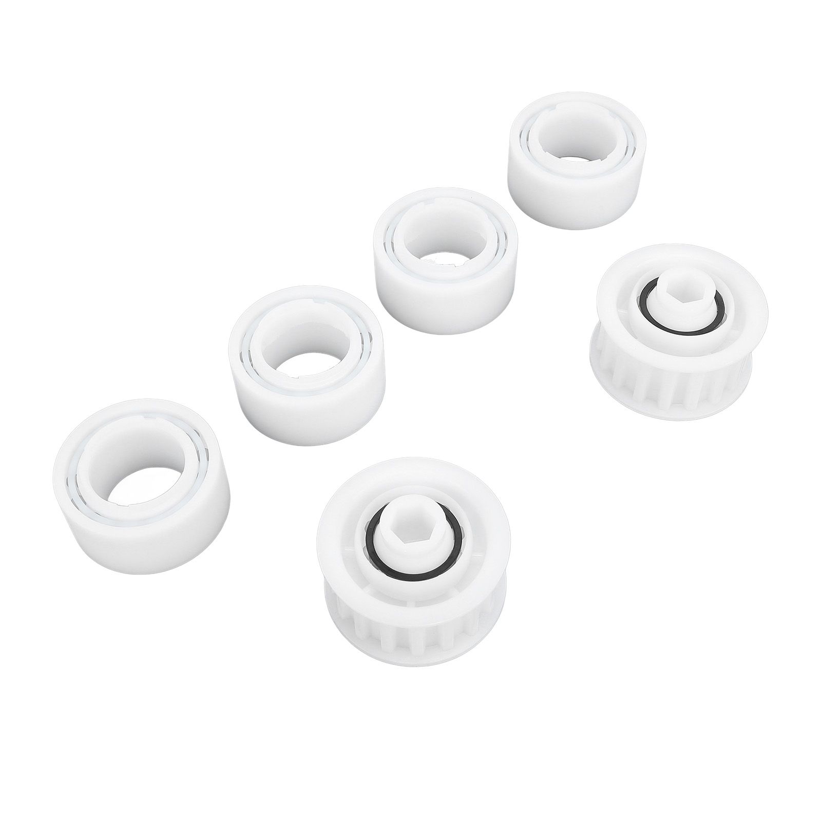 4 Pack Guide Wheels Replacement Pool Cleaner Guide Wheels with 2 Pully Gears view 4