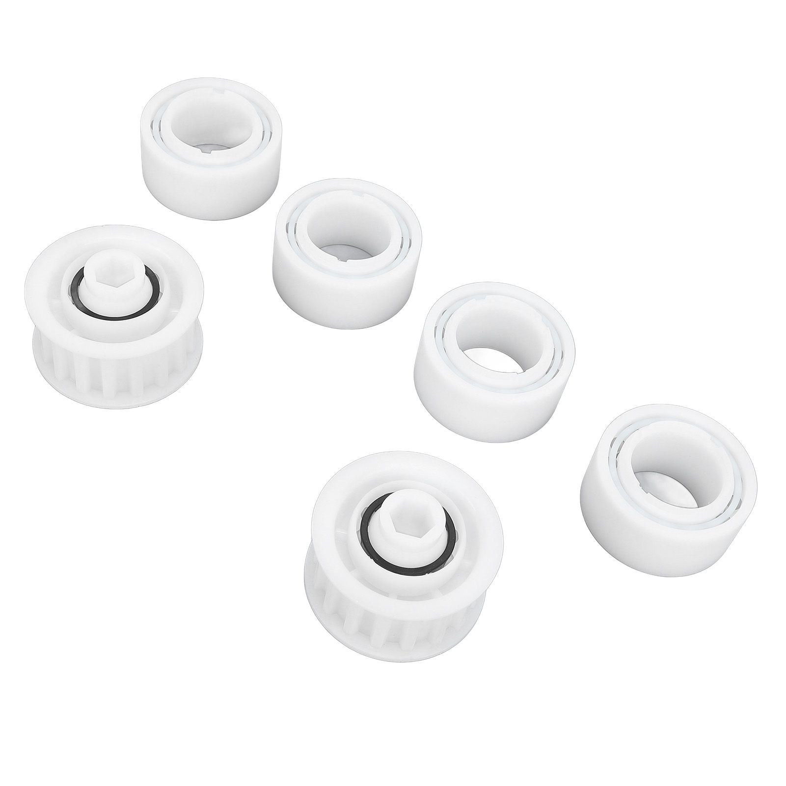 4 Pack Guide Wheels Replacement Pool Cleaner Guide Wheels with 2 Pully Gears view 5