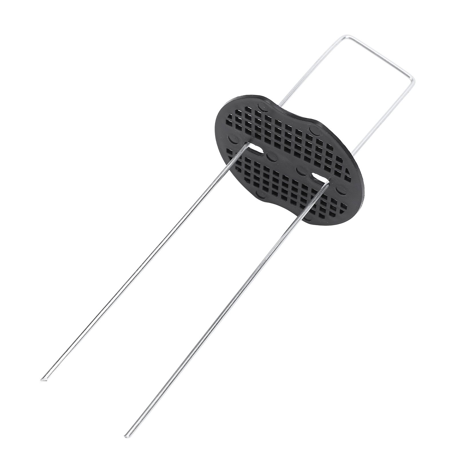 Garden Landscape Staples Set 40Pcs U Shaped Iron Stakes and 40Pcs Plastic