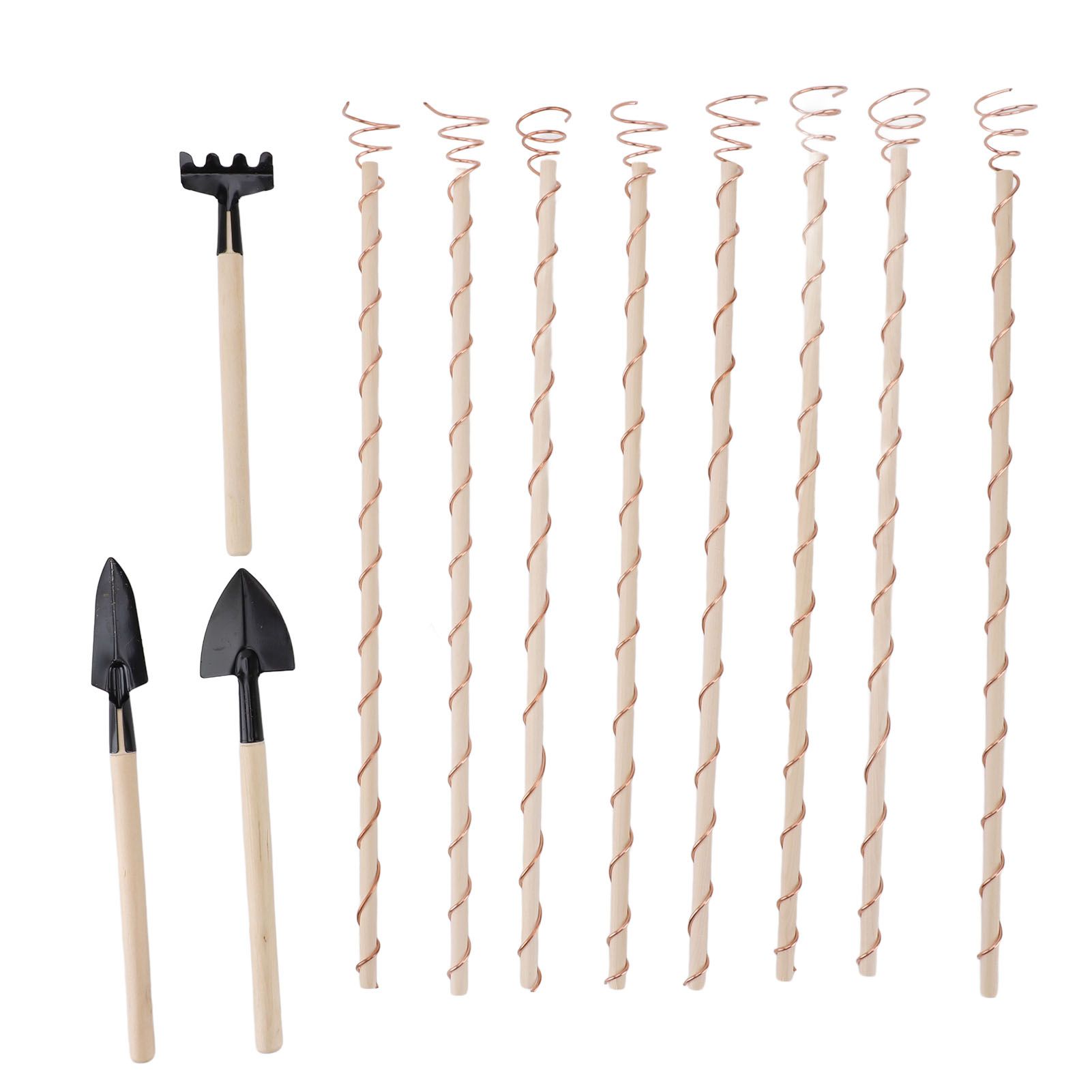 Electroculture Plant Stakes Professional Copper Coil Antennas Garden Stakes view 3