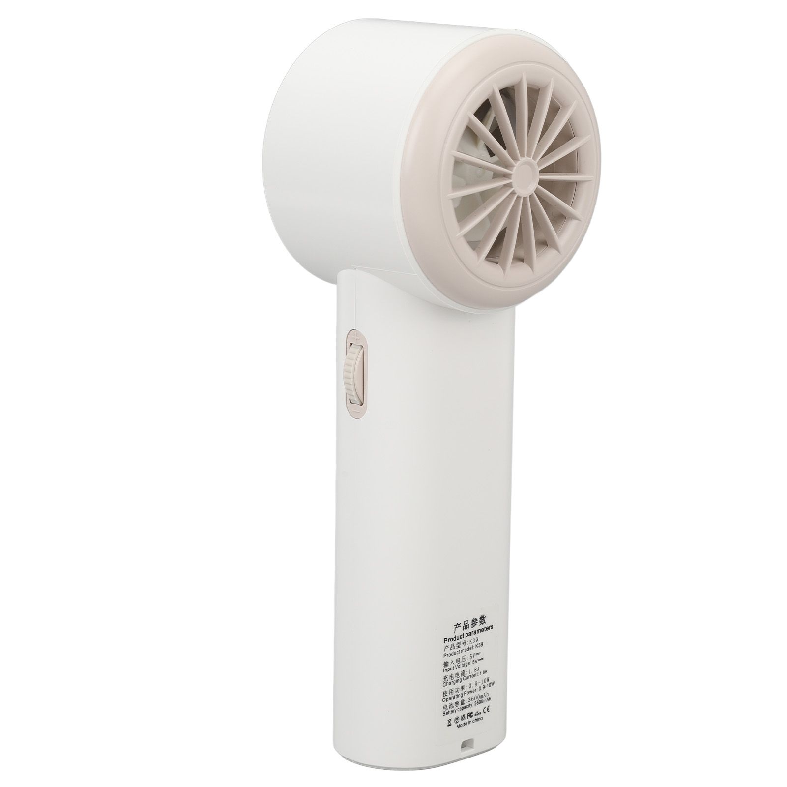 Handheld Cooling Fan High Speed USB Charging Portable Screen Display Mini Fan view 8