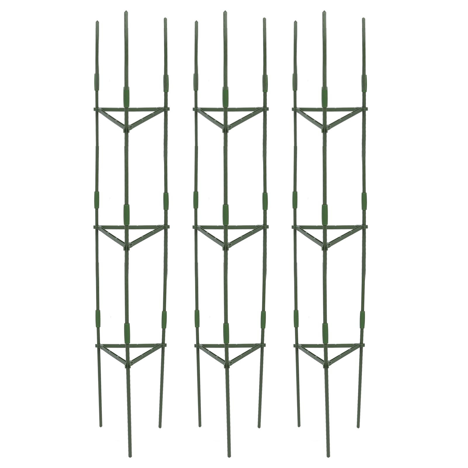 3Pcs Tomato Cage Triangular Heavy Duty Tomatoes Plant Stakes Support Cages view 3