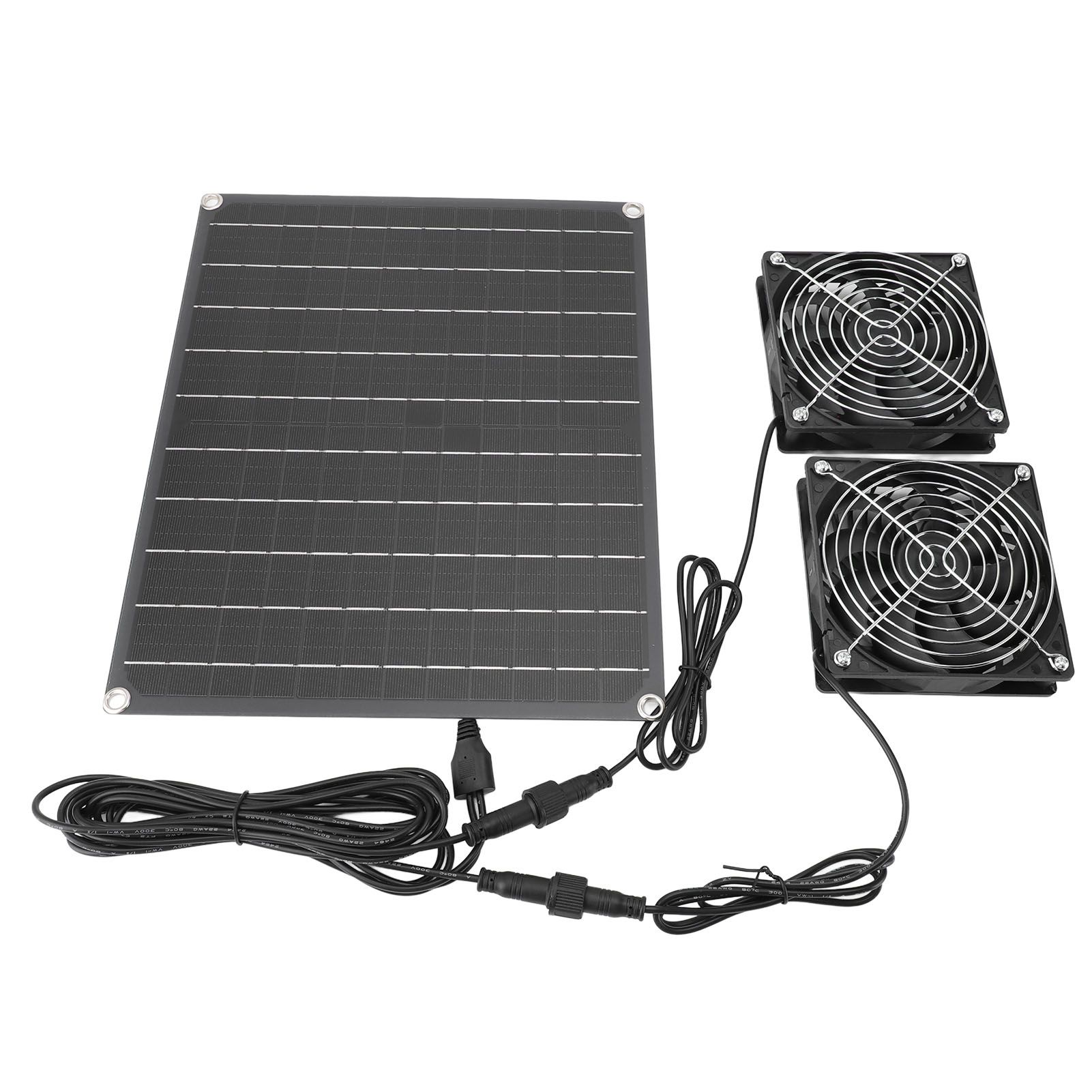 Solar Exhaust Fan IPX7 Waterproof Monocrystalline 15W 12V Solar Panel view 12