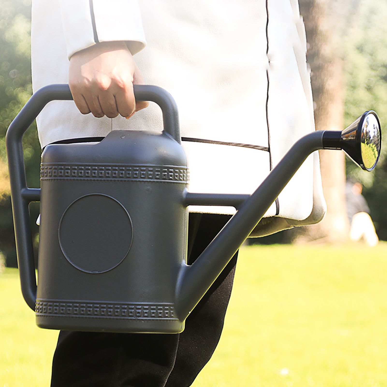 Watering Can 5L Large Long Spout Flower Watering Kettle with Sprinkler Head view 9