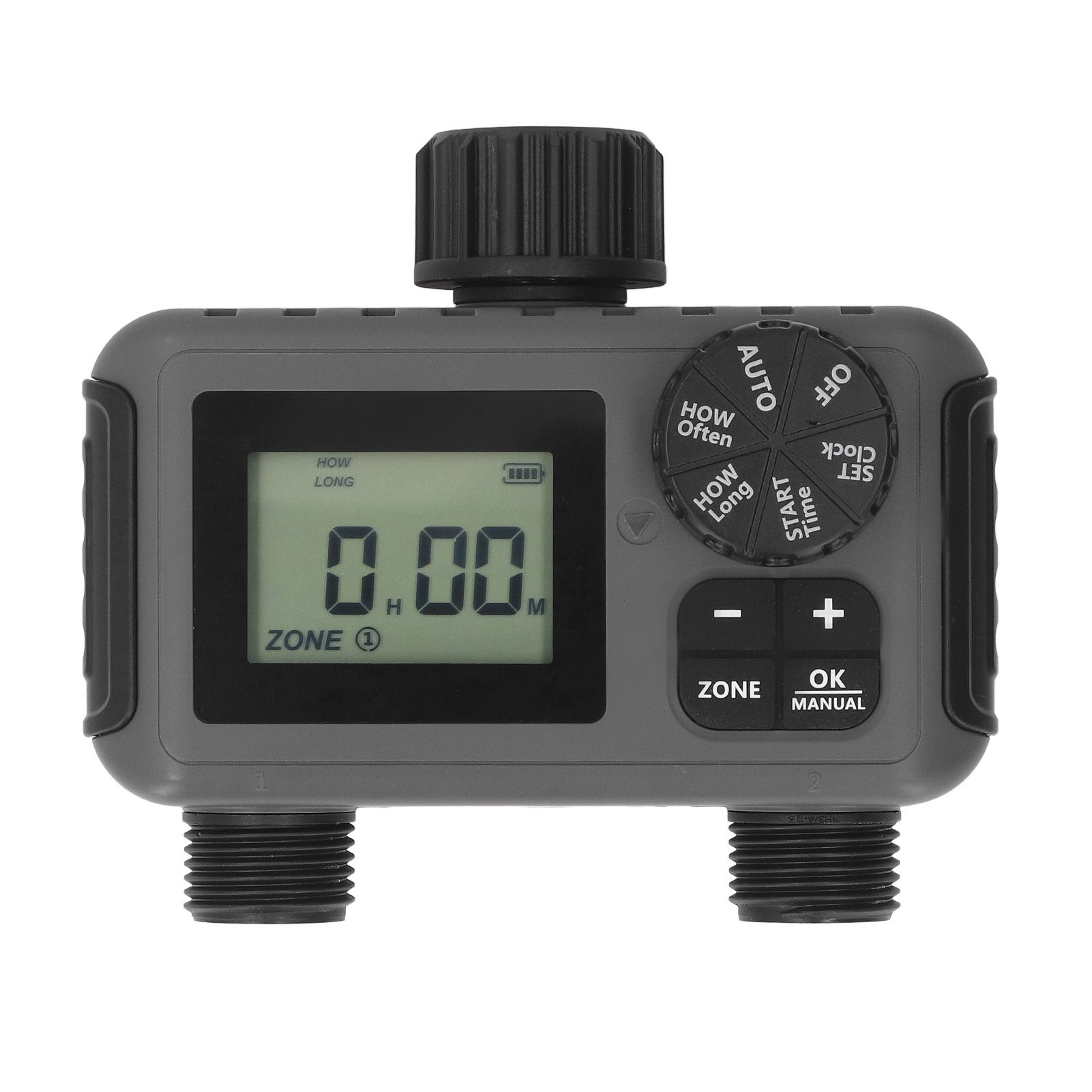 NH3/4 Inch Water Timer 2 Zone Large Screen Outdoor Sprinkler Timer Automatic