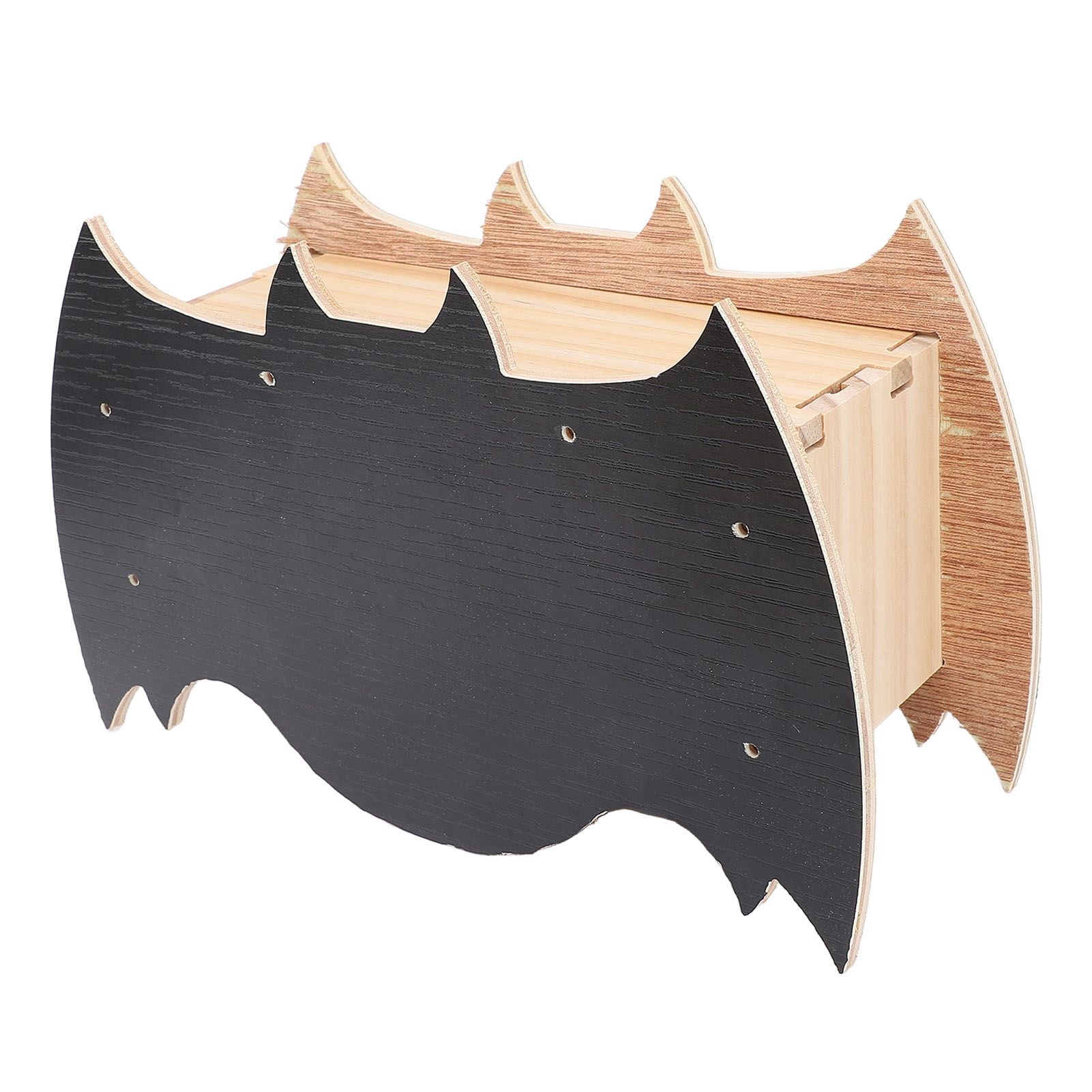 Bat House Handcrafted Wooden Weather Proof Easy to Install Bat Shaped Bat Box view 4