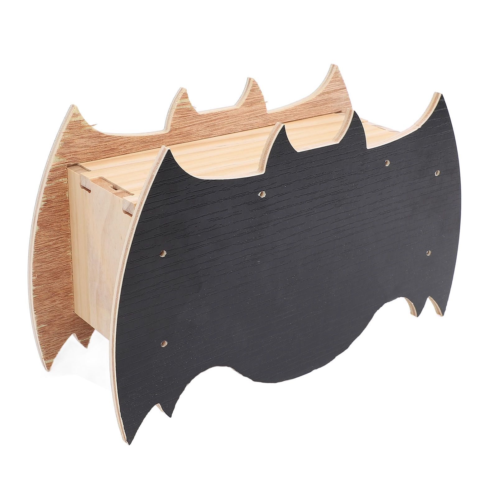 Bat House Handcrafted Wooden Weather Proof Easy to Install Bat Shaped Bat Box view 6