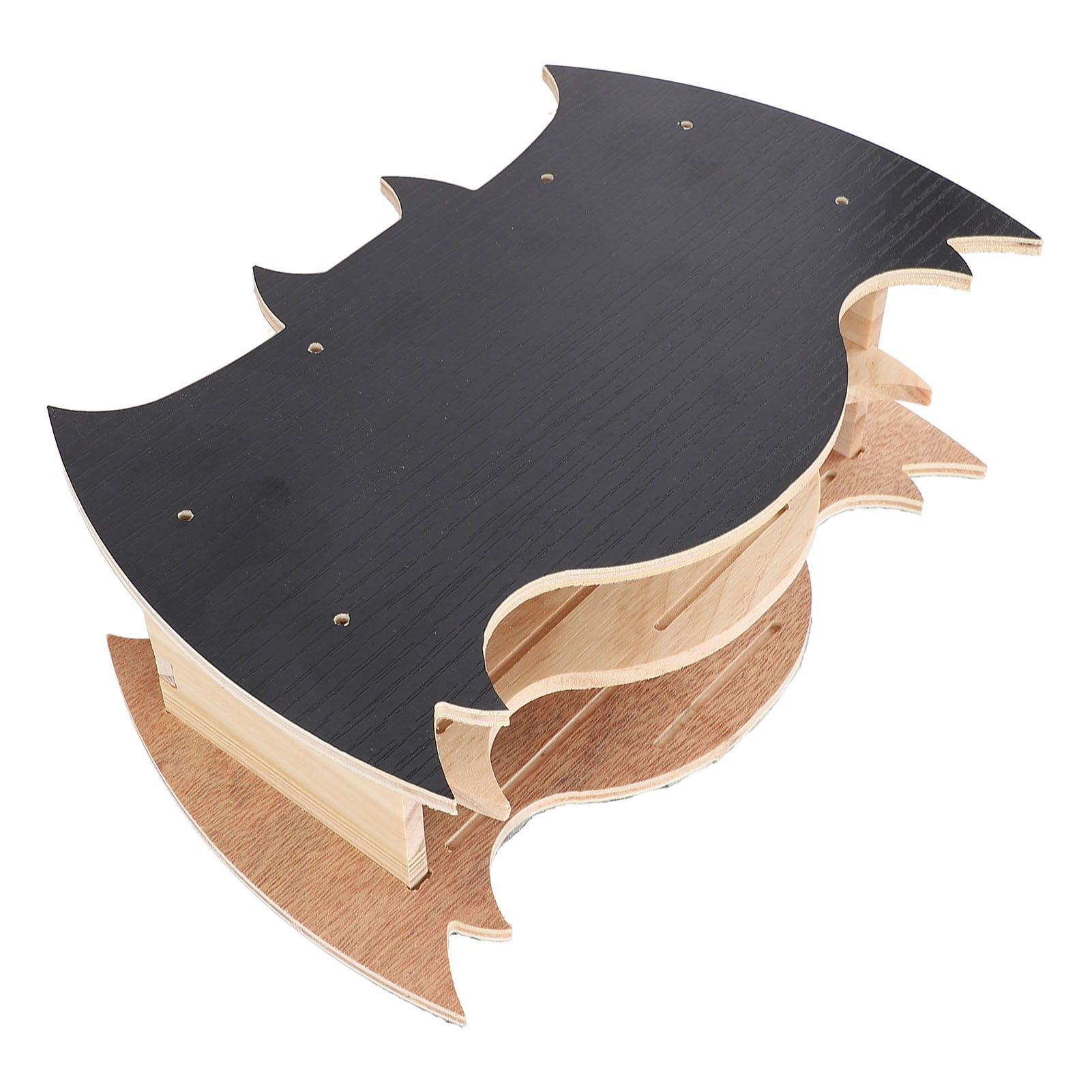 Bat House Handcrafted Wooden Weather Proof Easy to Install Bat Shaped Bat Box view 10