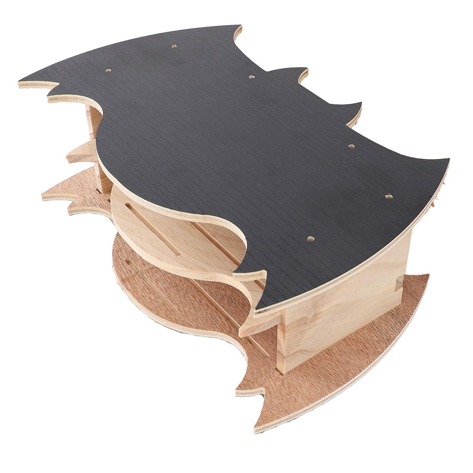 Bat House Handcrafted Wooden Weather Proof Easy to Install Bat Shaped Bat Box view 11