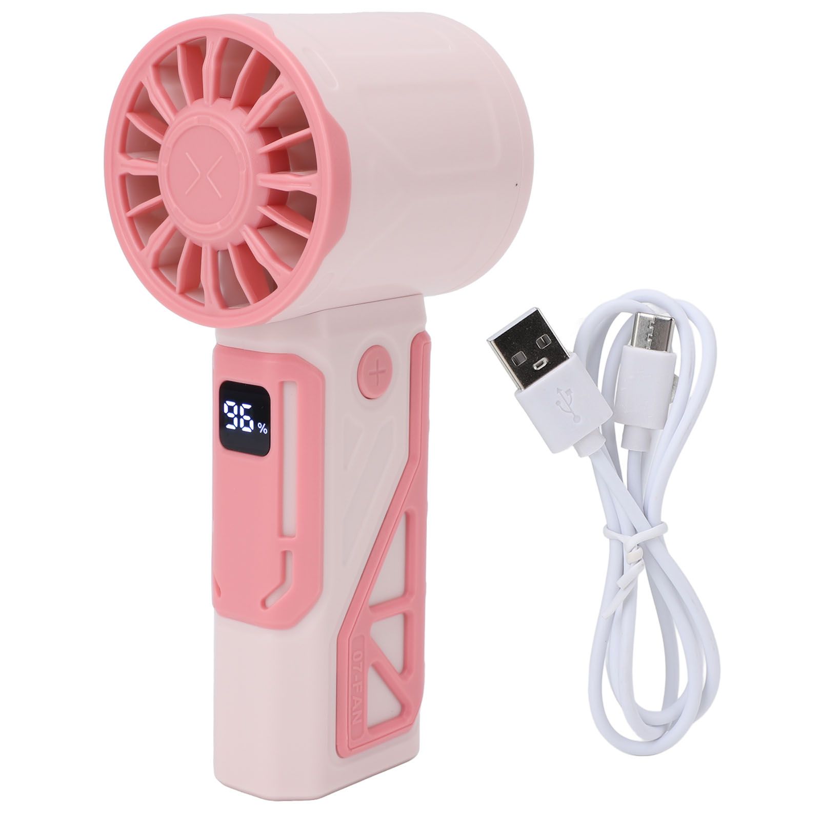 Mini Portable Fan Powerful Handheld Fan USB Rechargeable Personal Small Hand view 3