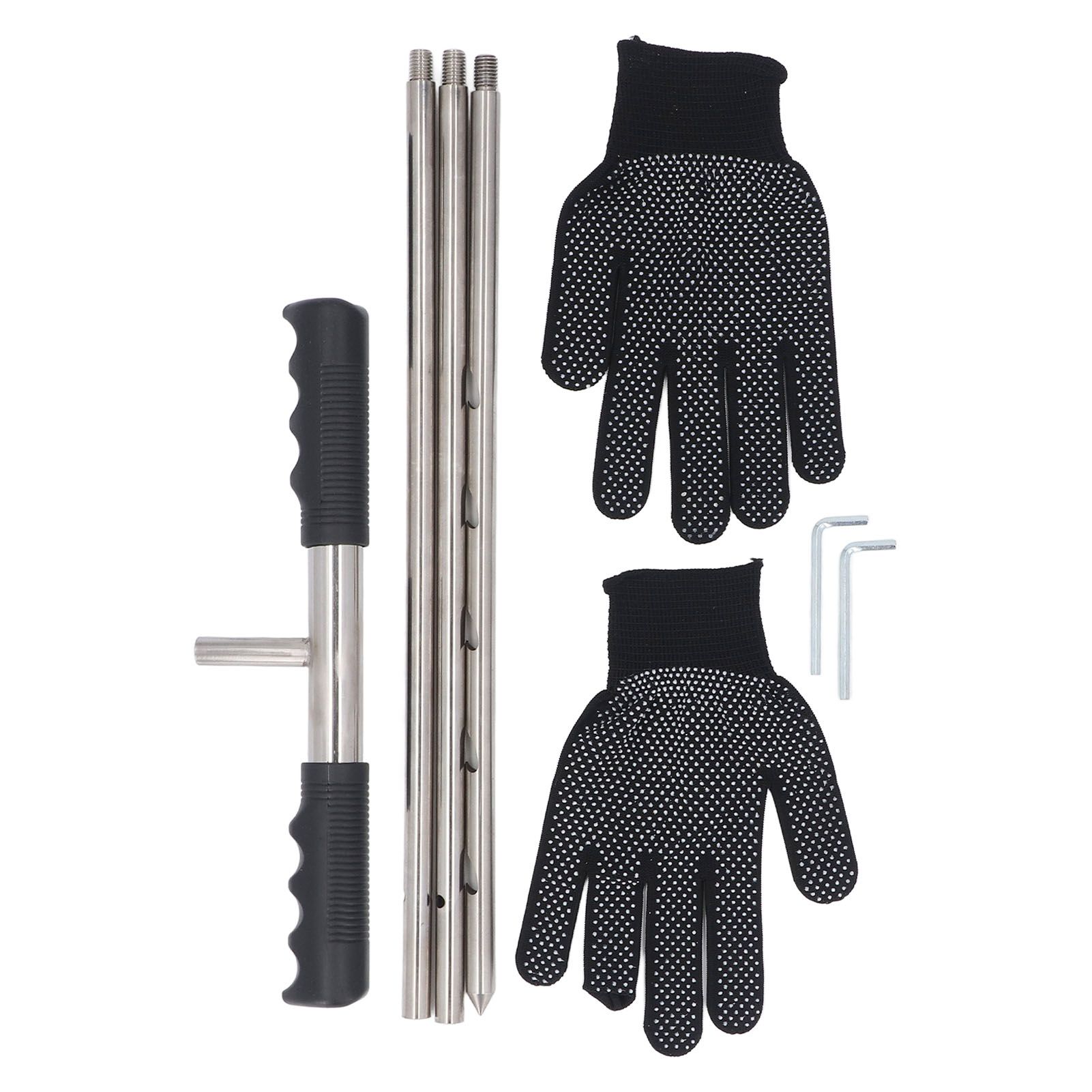 Stainless Steel Soil Sample Probe Combined Probe Rod Adjustable 17‑32‑48 Inch view 3