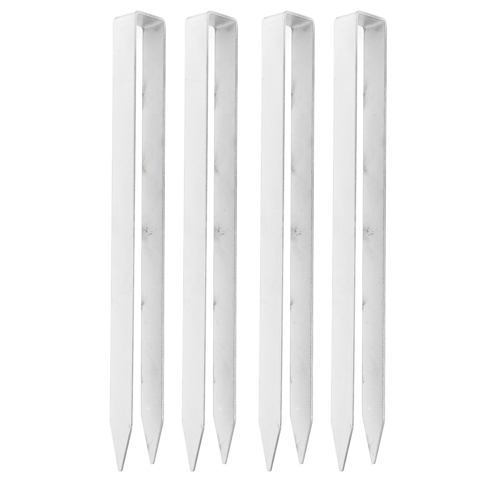 4 Pcs U Shaped Stakes Heavy Duty Stainless Steel Ground Pegs U Shape Rose Arch view 4