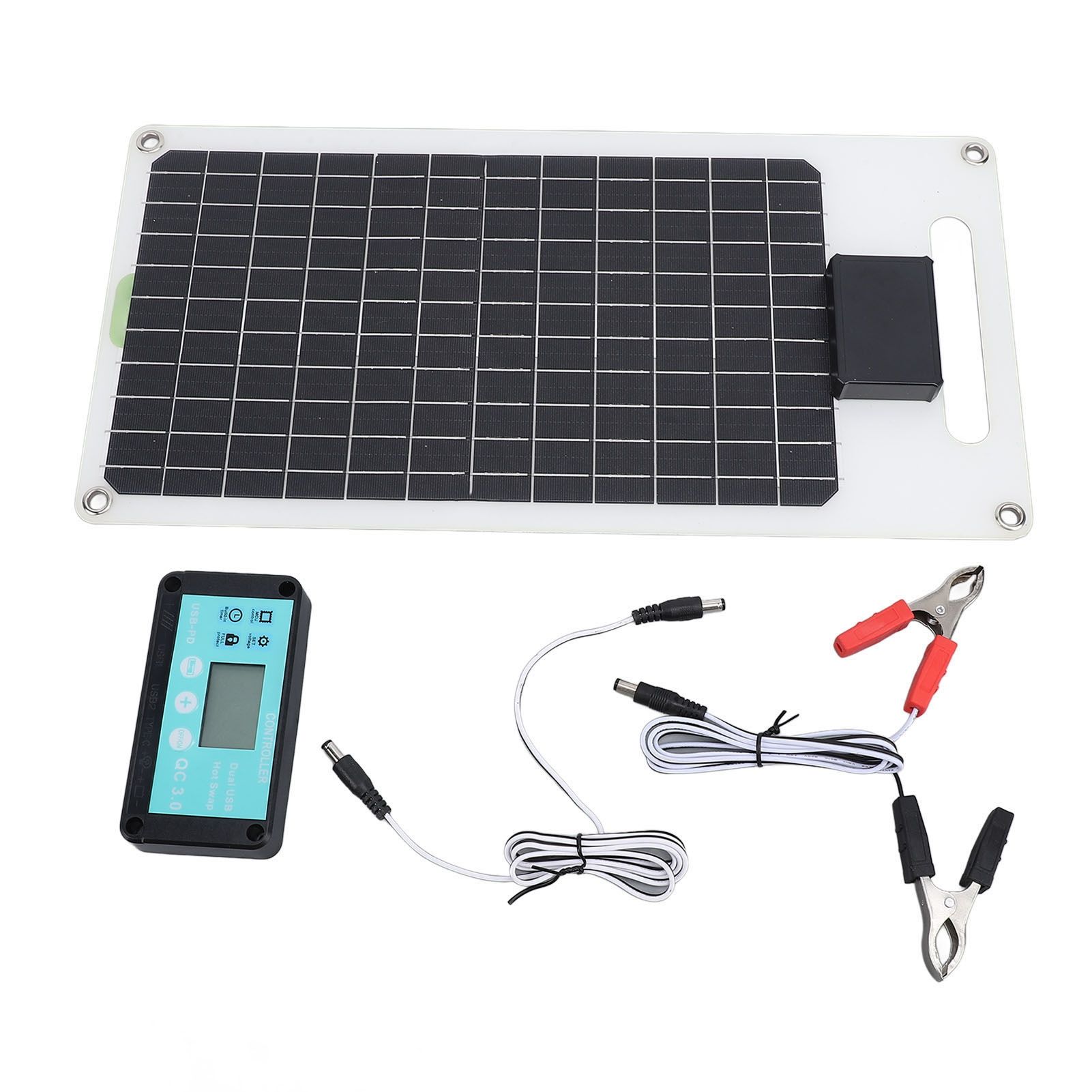 100A 12V 24V Solar Charge Controller 50W Monocrystalline Silicon Solar Panel view 6