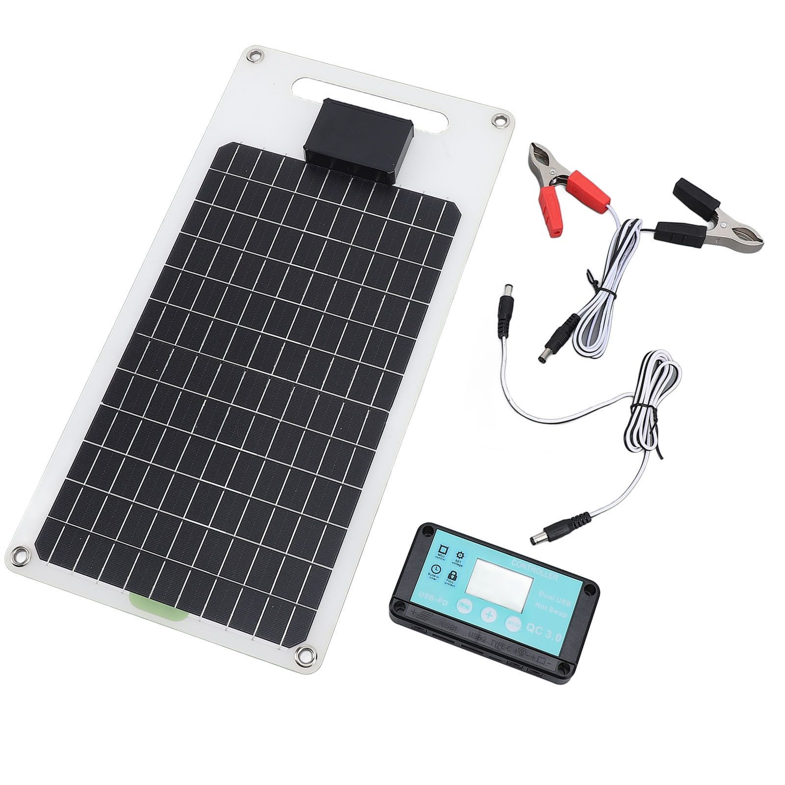 100A 12V 24V Solar Charge Controller 50W Monocrystalline Silicon Solar Panel view 8