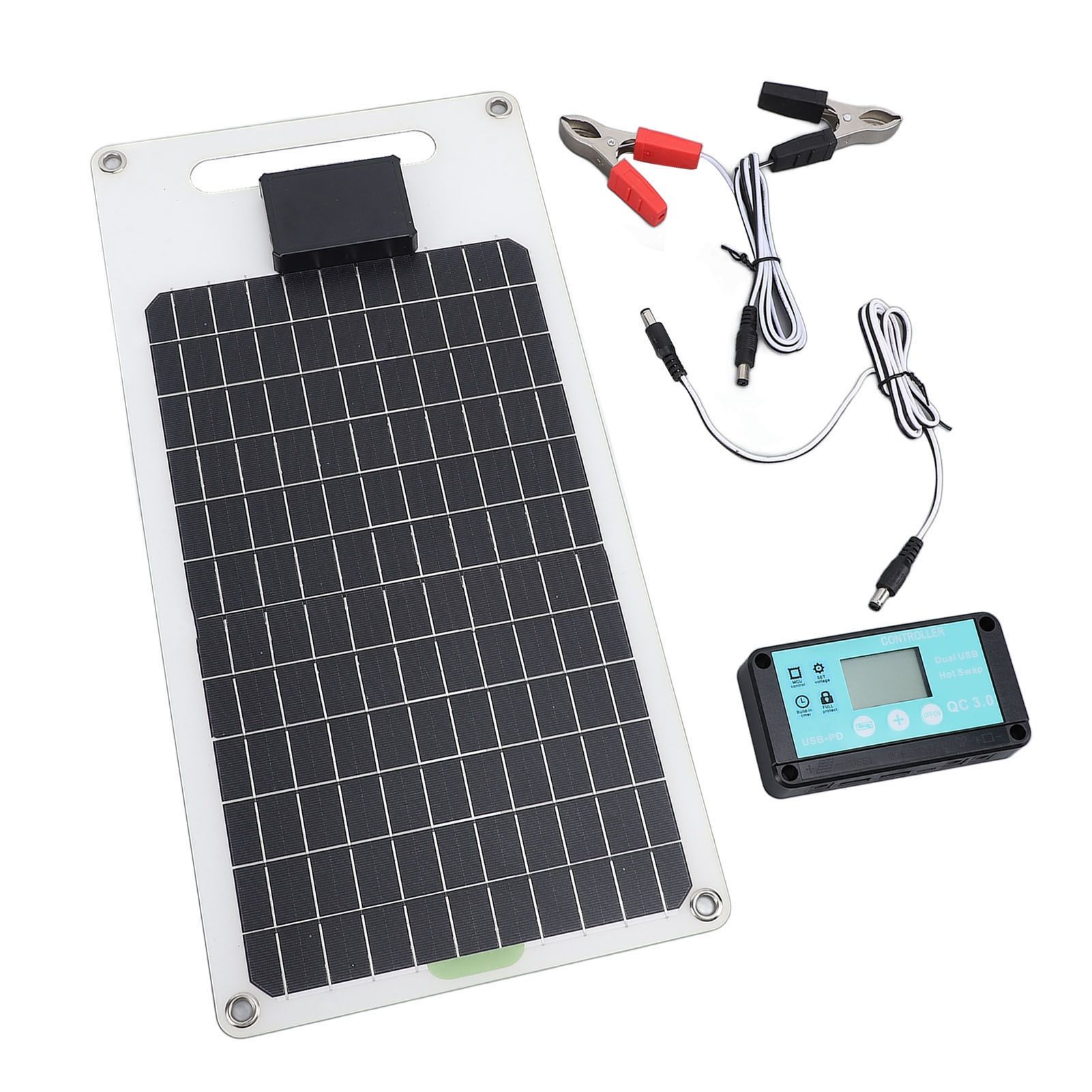 100A 12V 24V Solar Charge Controller 50W Monocrystalline Silicon Solar Panel view 10