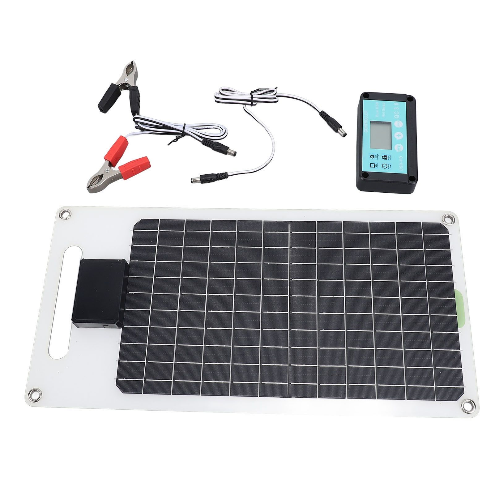 100A 12V 24V Solar Charge Controller 50W Monocrystalline Silicon Solar Panel view 12