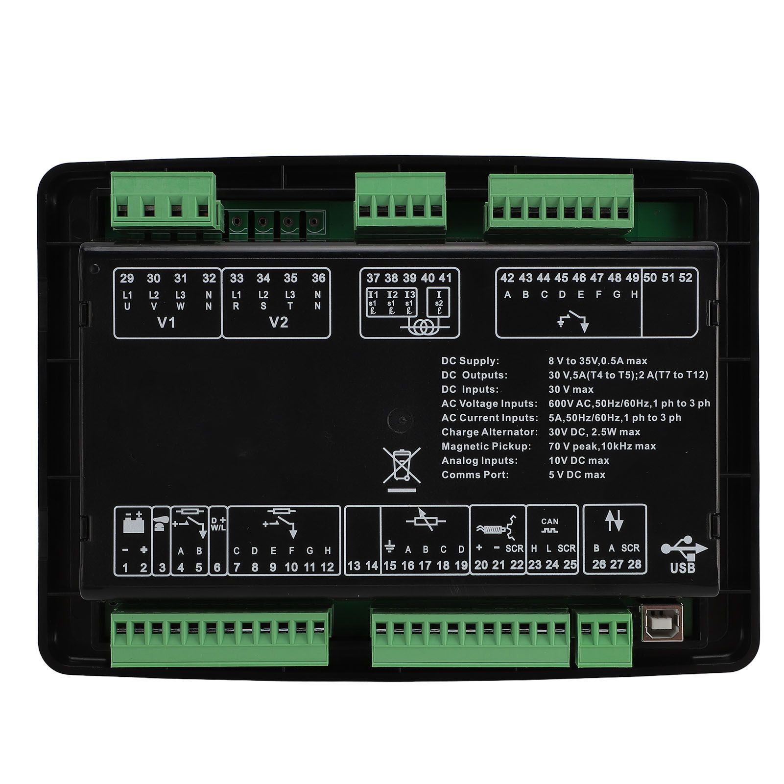 Diesel Generator Controller Module Supports PLC Function 8 to 35V 6110MKIII view 7