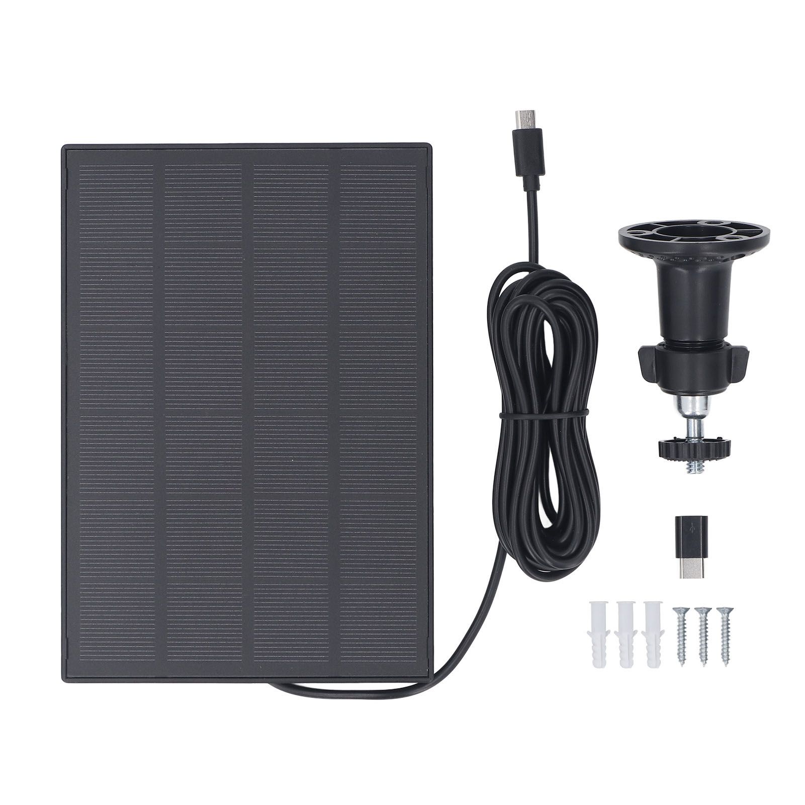 5W 5V Solar Panel for Security Camera IP66 Water Proof Outdoor Wireless Camera view 3