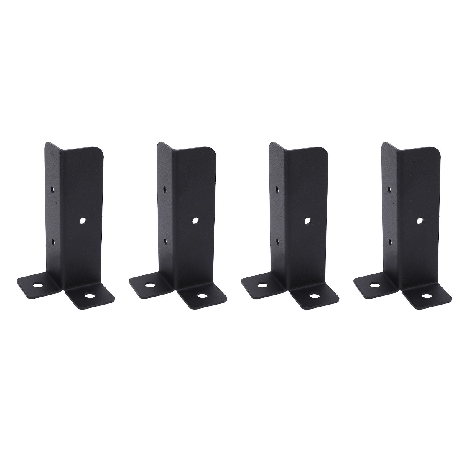 4 Sets Post Anchor Brackets Metal Base Bracket Mounting Kit for Deck Support view 6