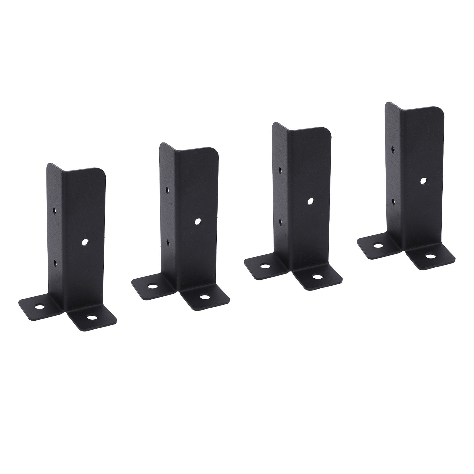 4 Sets Post Anchor Brackets Metal Base Bracket Mounting Kit for Deck Support view 8