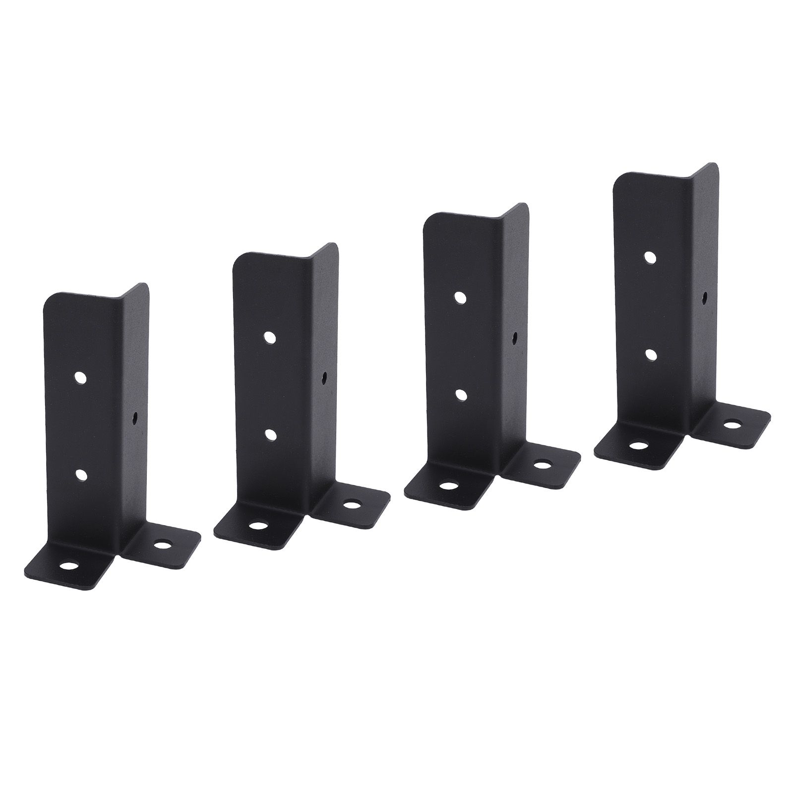 4 Sets Post Anchor Brackets Metal Base Bracket Mounting Kit for Deck Support view 11