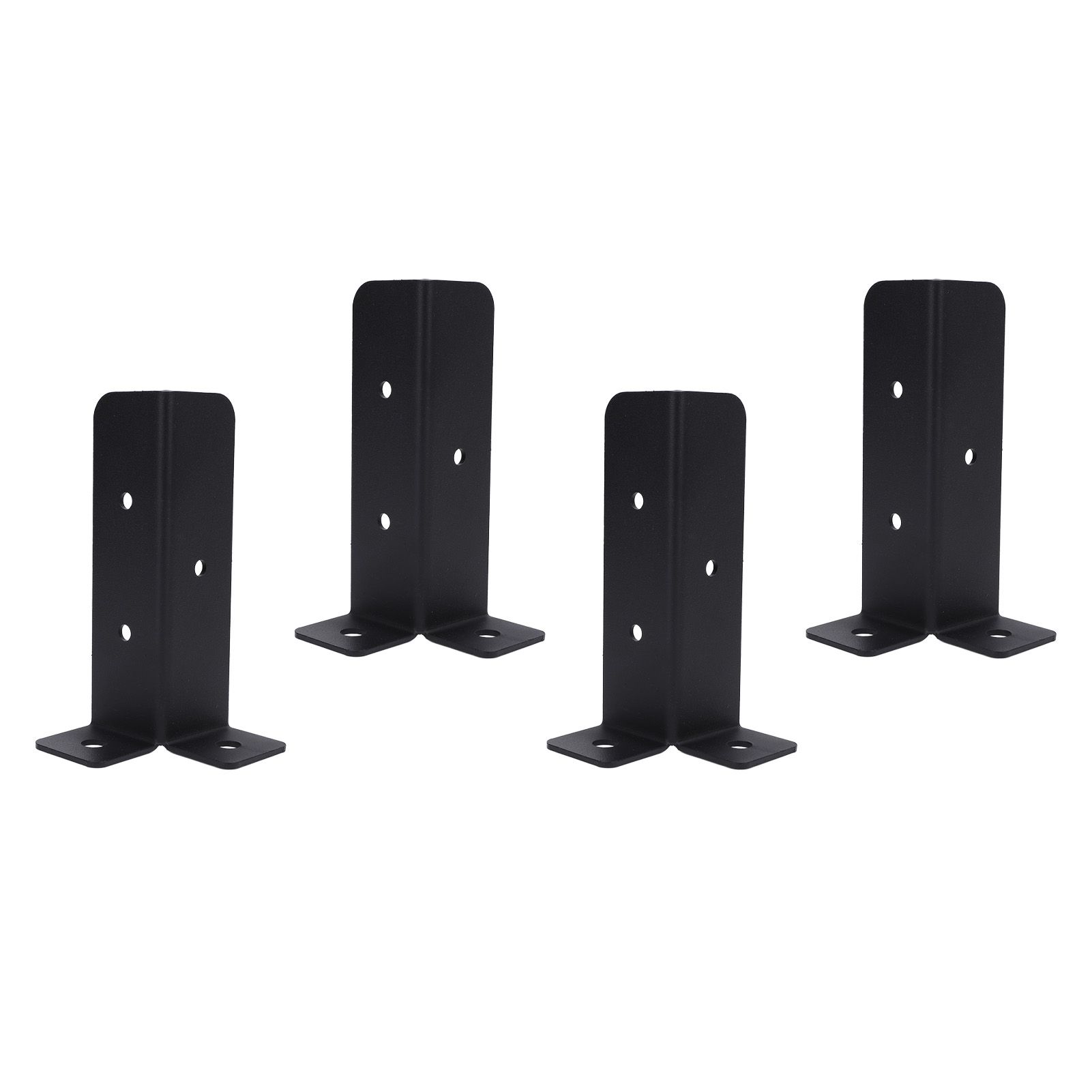 4 Sets Post Anchor Brackets Metal Base Bracket Mounting Kit for Deck Support view 12