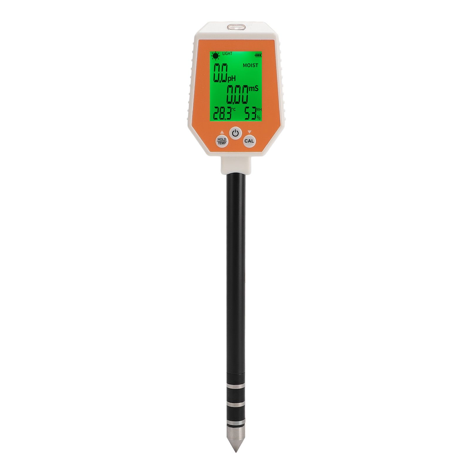 Digital Soil Tester 6 In 1 Soil PH EC Light Intensity Fertility Air Humidity
