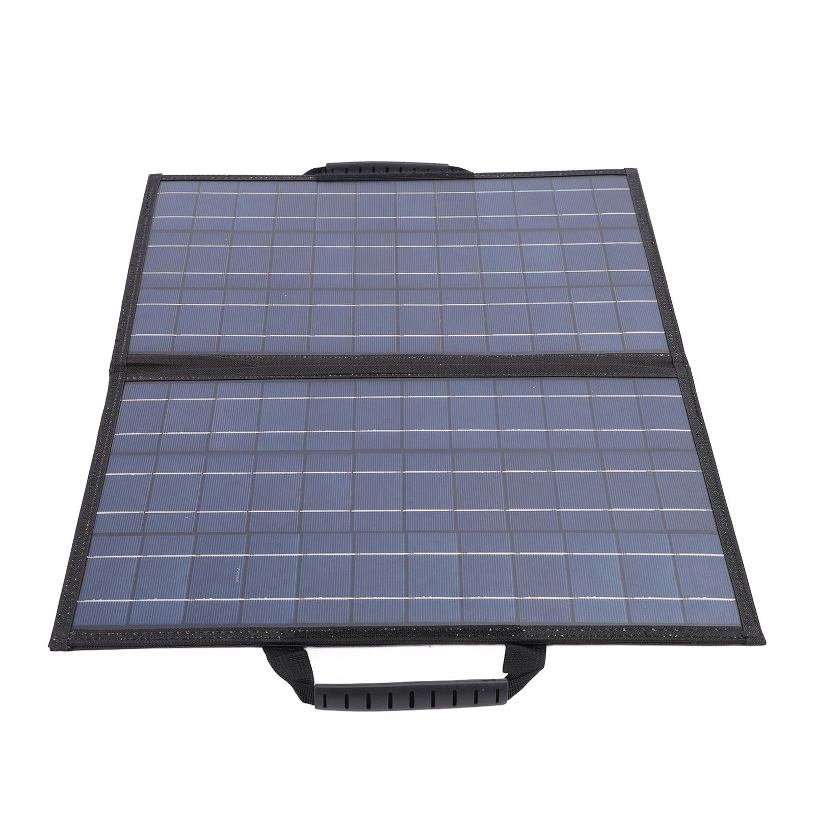 Solar Panel Kit with Angle Adjust Meter Polycrystalline Silicon 80W Foldable 2 view 4