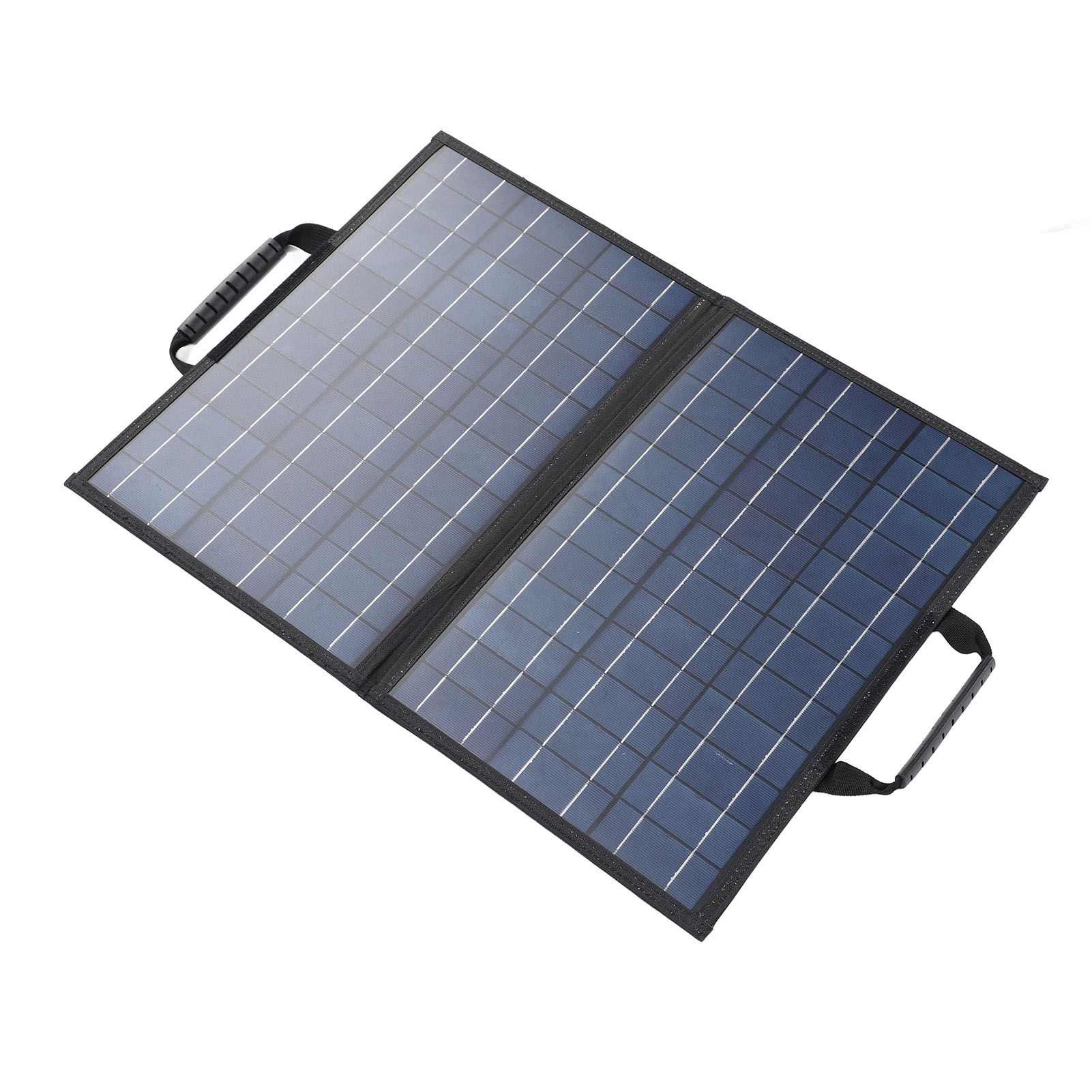 Solar Panel Kit with Angle Adjust Meter Polycrystalline Silicon 80W Foldable 2 view 5