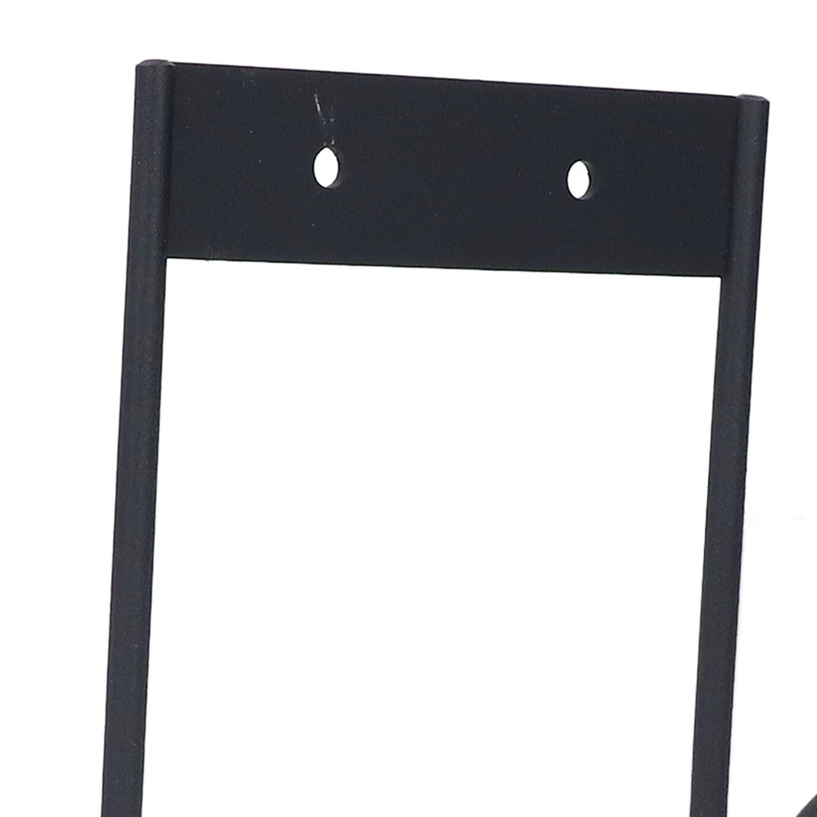Wall Garden Hose Hanger with Nozzle Slot Black Stainless Steel Wall Mounted view 5