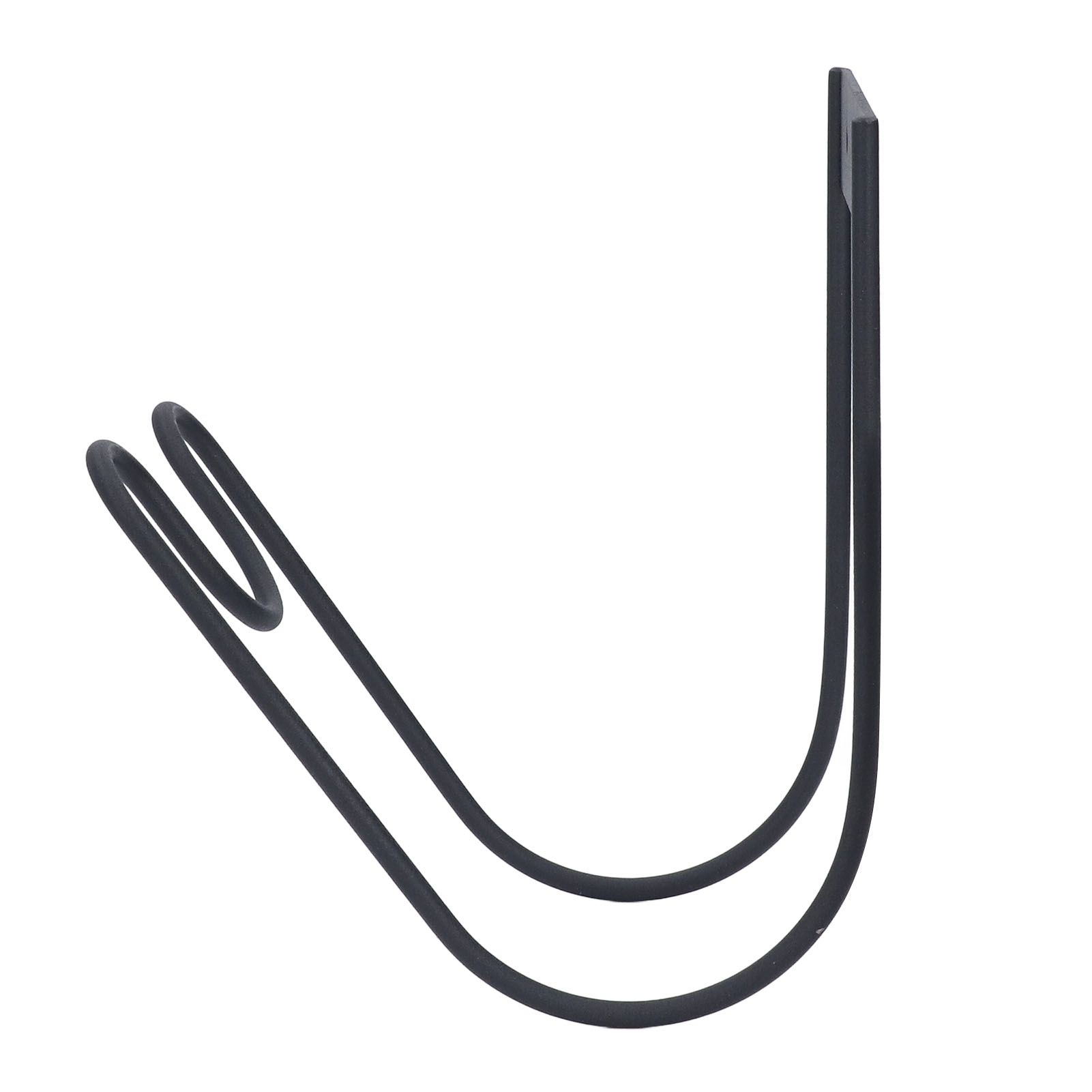 Wall Garden Hose Hanger with Nozzle Slot Black Stainless Steel Wall Mounted view 8