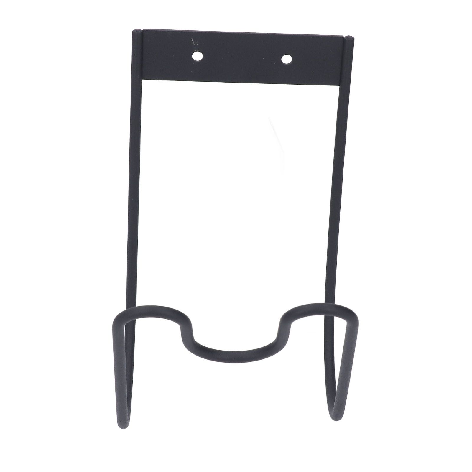 Wall Garden Hose Hanger with Nozzle Slot Black Stainless Steel Wall Mounted view 11