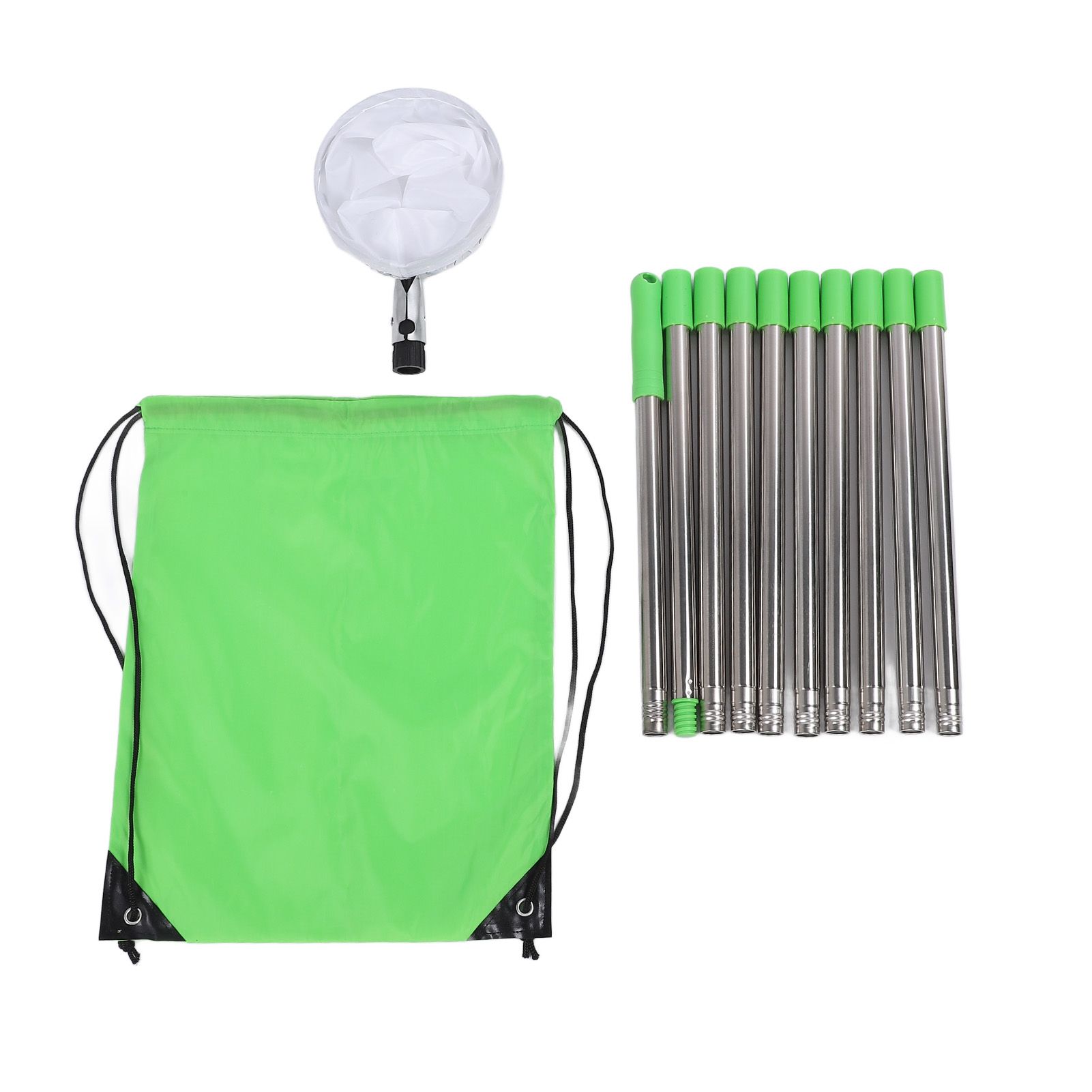 Fruit Picker Stainless Steel Long Pole Fruits Catcher Grabber Harvesting view 3