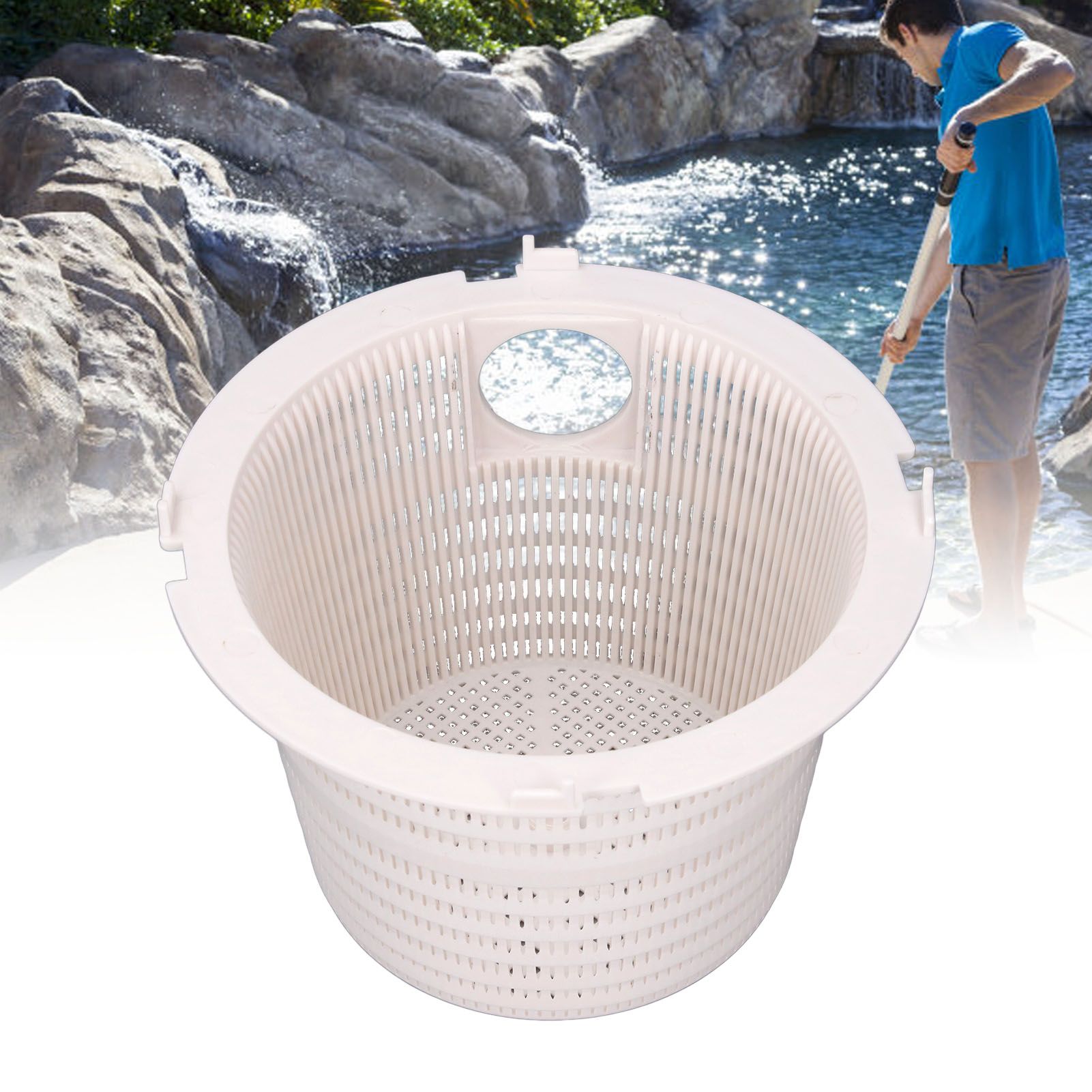 Skimmer Basket with Handle Remove Leaves Debris Easy Installation Pool Filter view 12