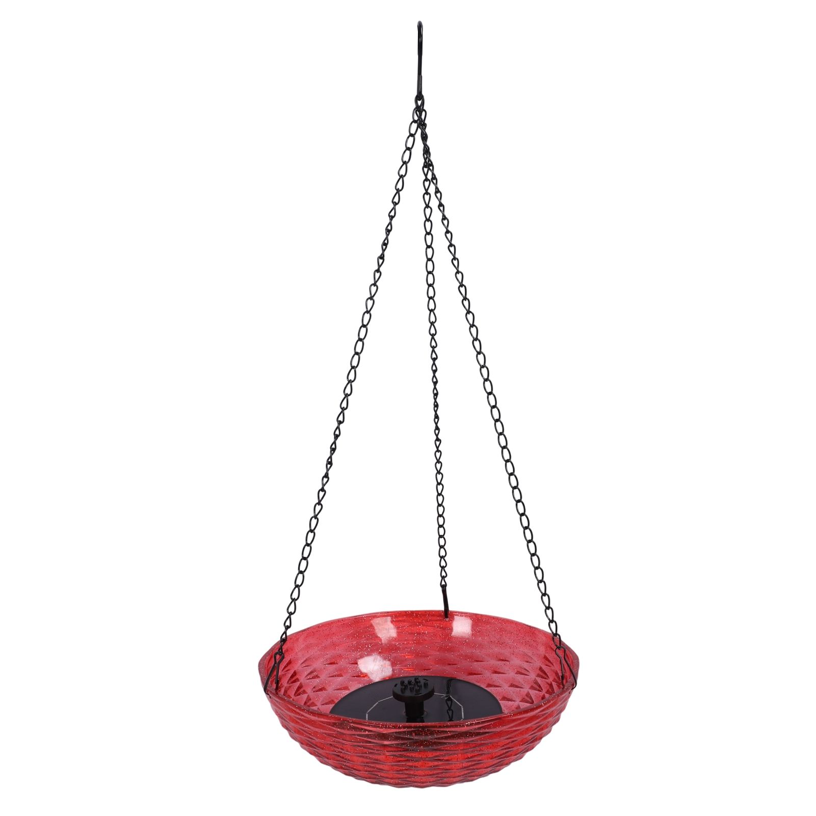 Hanging Solar Bird Bath Fountain Set 9.3in Diameter Bird Bath Bowl with Solar view 4