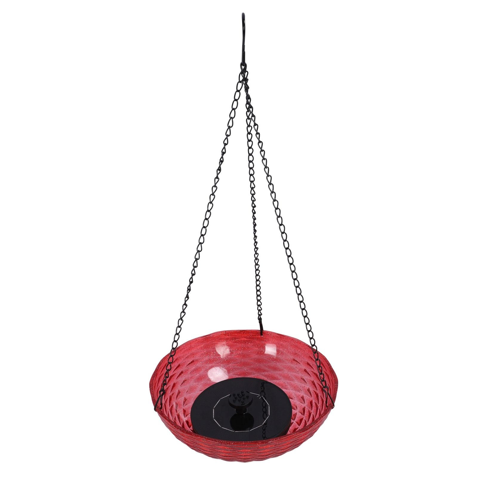 Hanging Solar Bird Bath Fountain Set 9.3in Diameter Bird Bath Bowl with Solar view 6